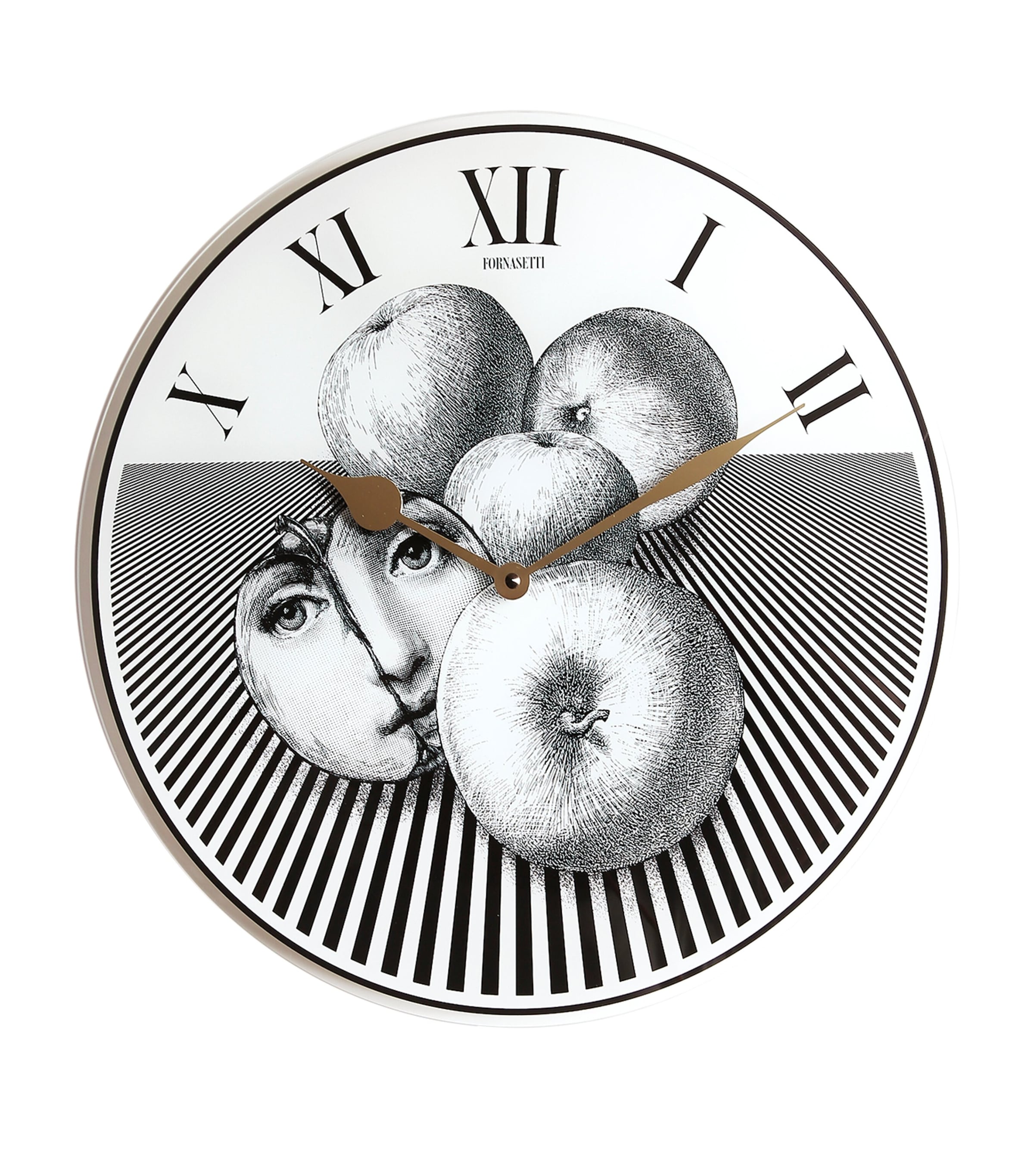 Fornasetti Tema E Variazioni No. 390 Wall Clock In Black