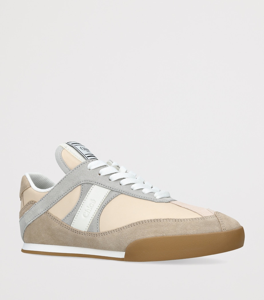 Chloé Leather Kick Sneakers Grey/other Image 3