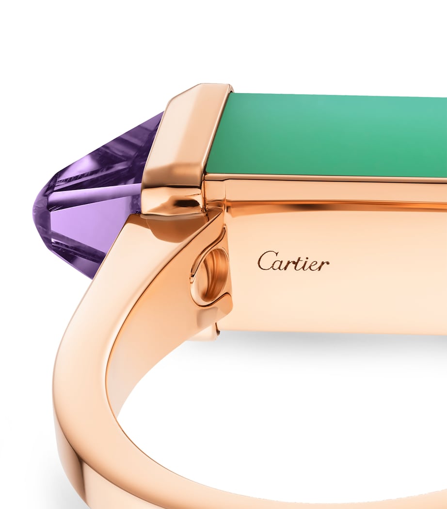 Rose Gold, Amethyst and Chrysoprase Les Berlingots de Cartier Ring ROSE GOLD Image 7