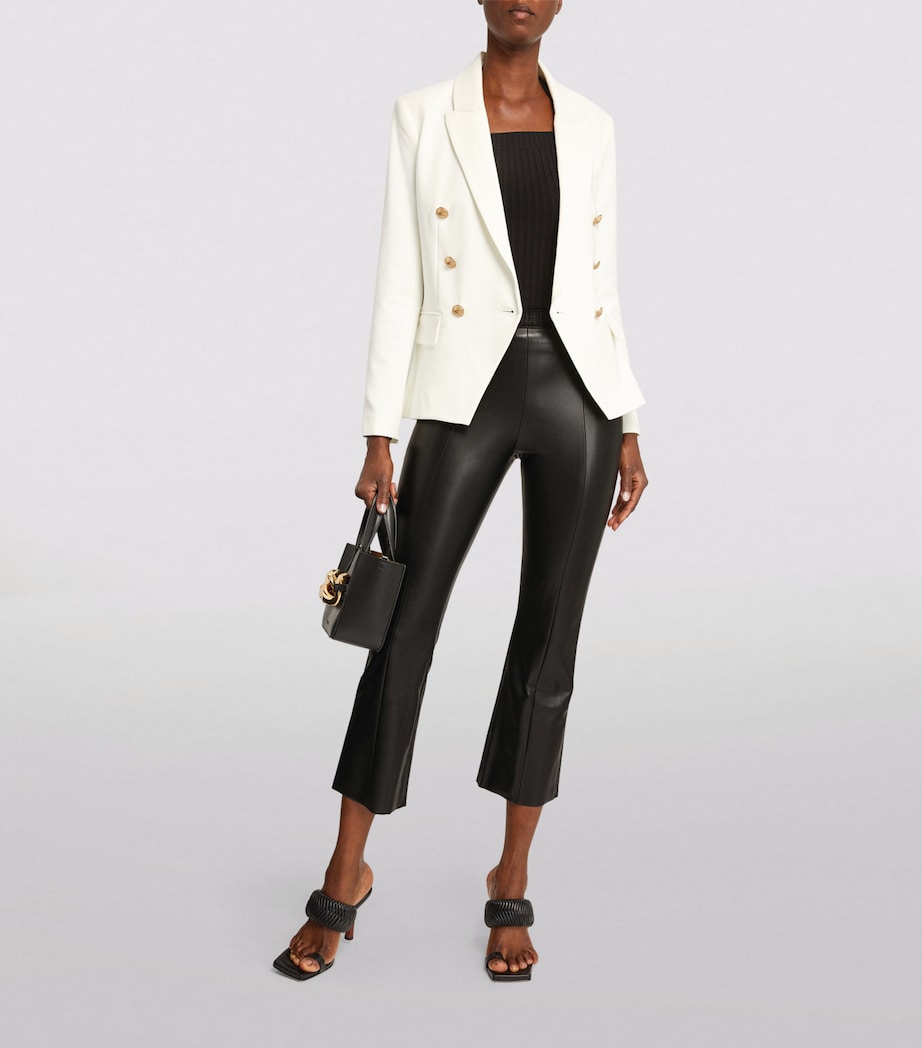 Vegan Leather Jenna Trousers 7005 BLACK Image 2