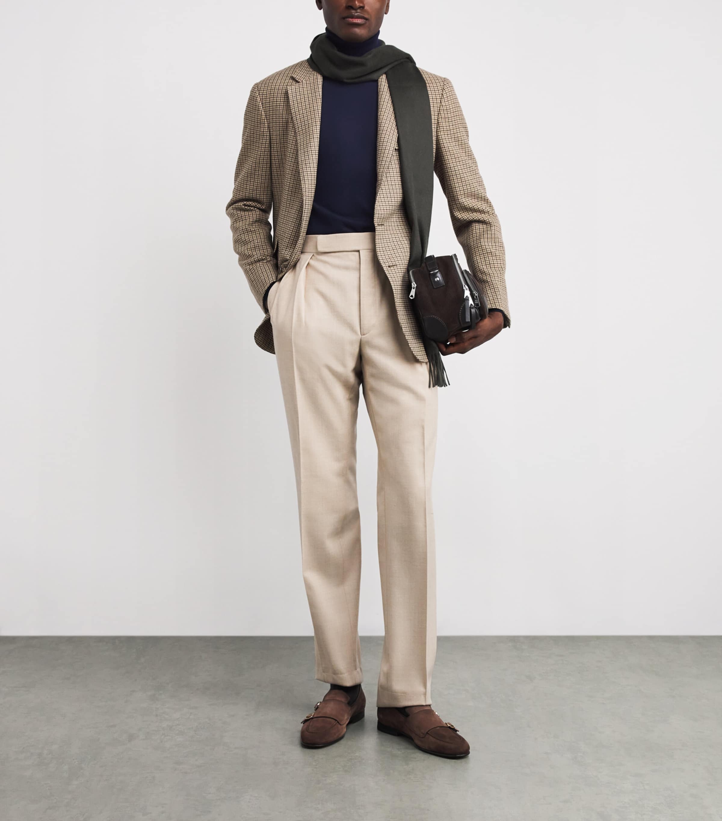 Cashmere Rollneck Sweater NAVY Image 2