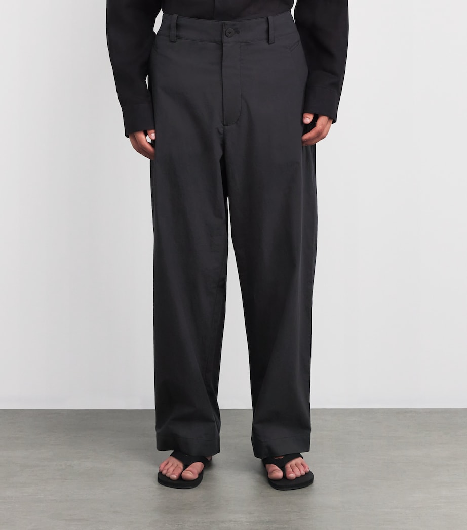 Cotton Relaxed Trousers GRAPHITE Image 3