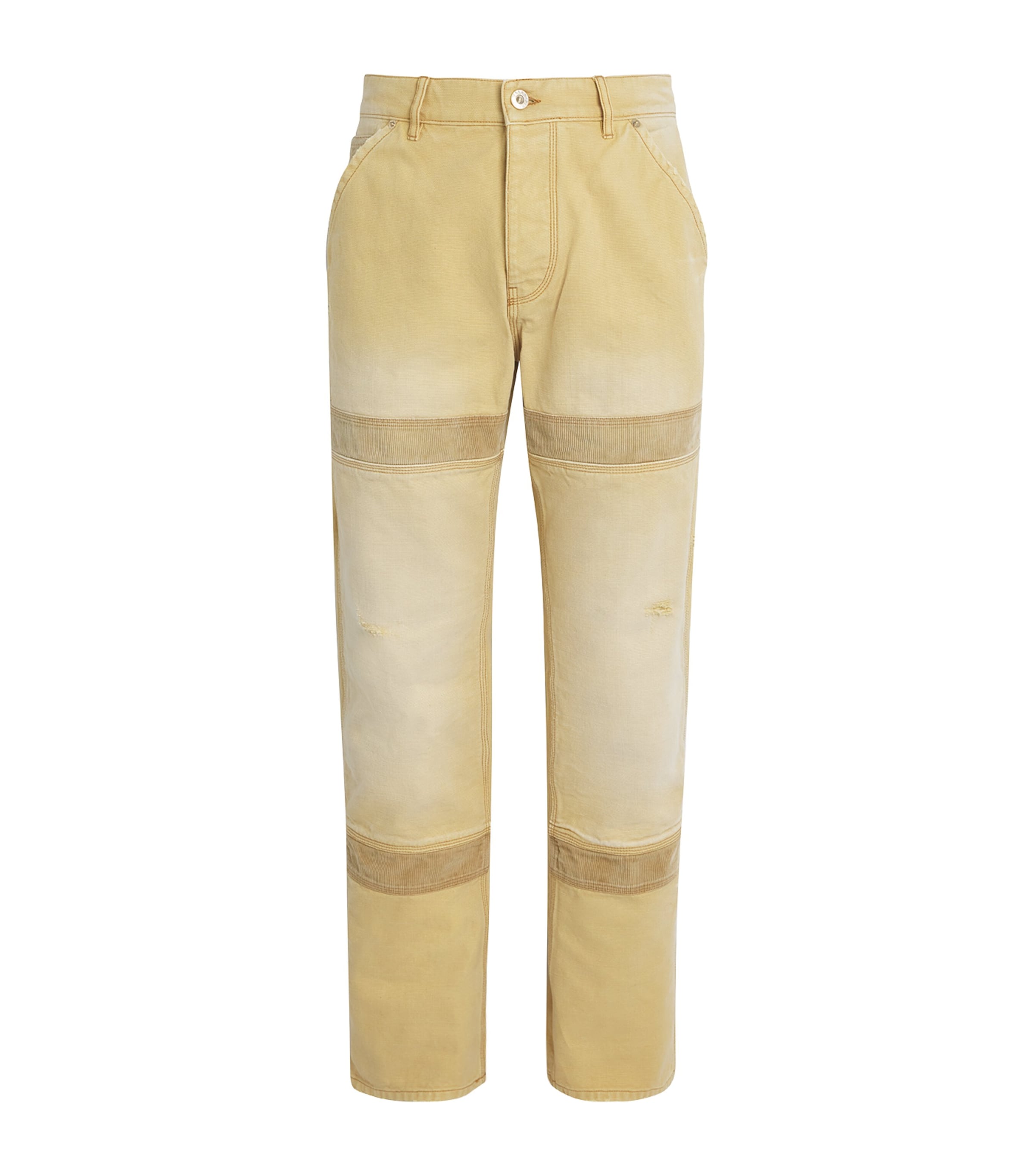 Wales Bonner Japanese Canvas Sierra Straight Trousers In White