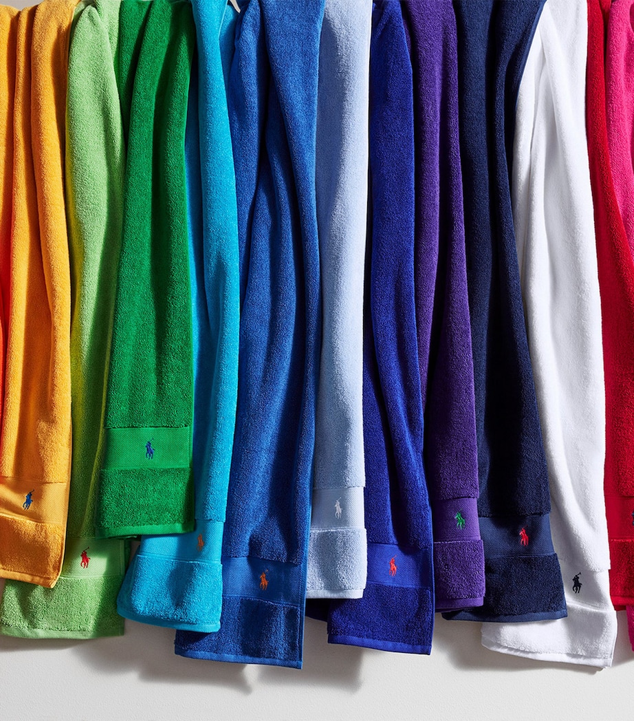 Polo Player Guest Towel (40cm x 75cm) IRIS BLUE Image 3