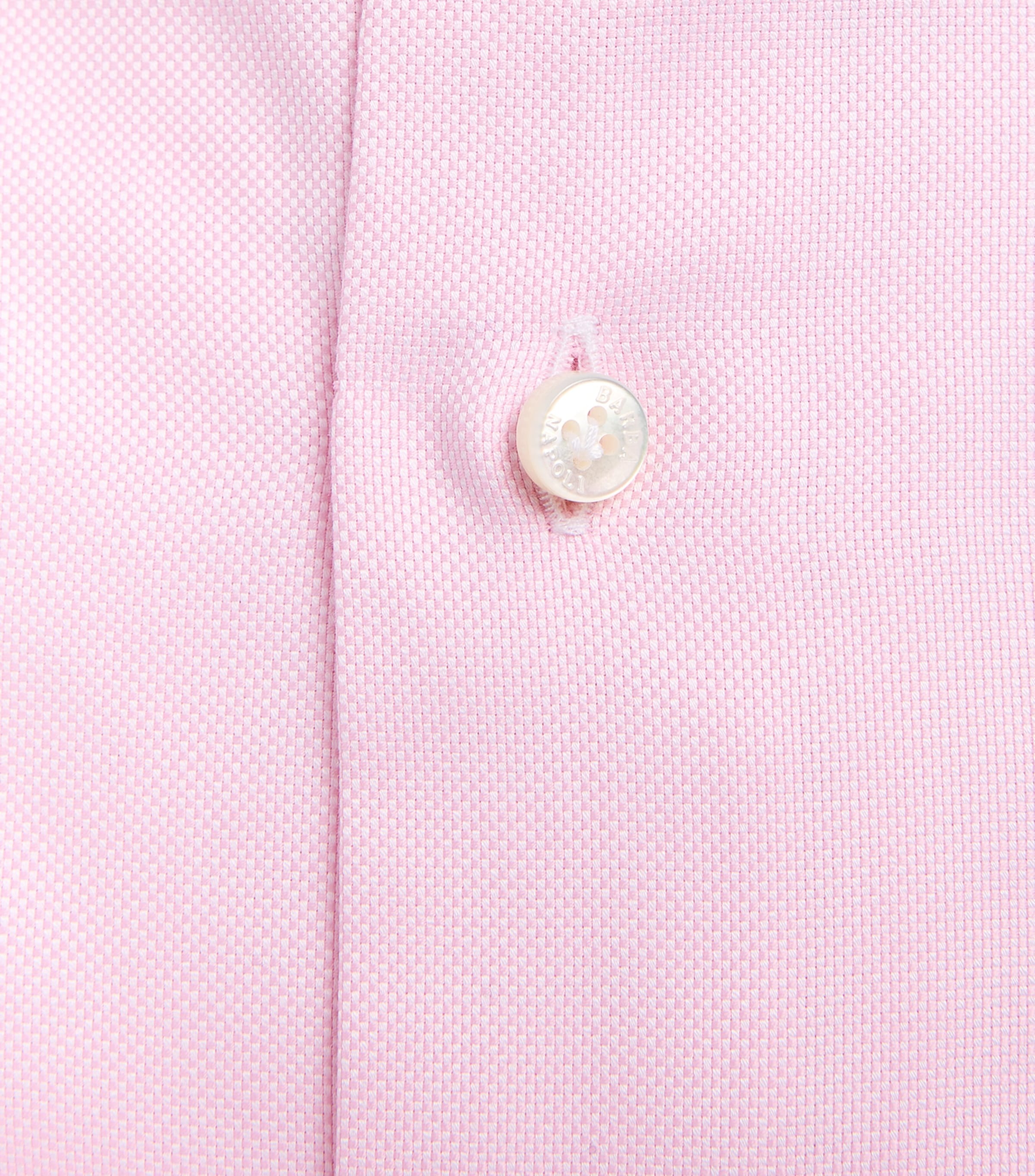 Barba Napoli Mens Cotton Oxford Shirt Pink Image 6