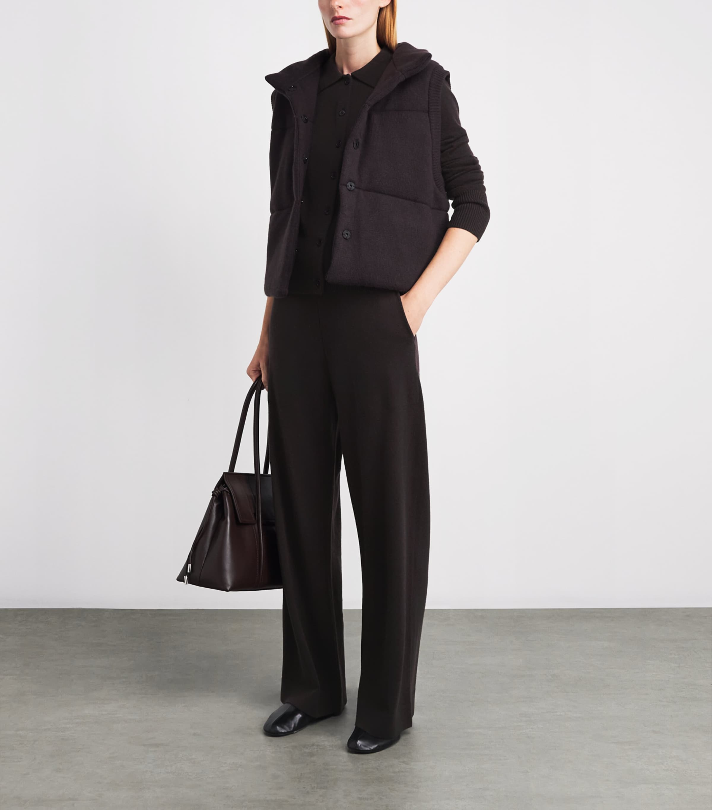 Le Kasha Womens this shirt cardigan from la kasha, organic cashmere Prune Image 2