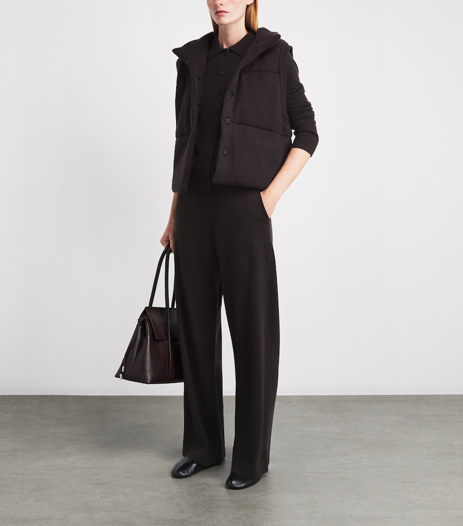 Le Kasha Womens this shirt cardigan from la kasha, organic cashmere Prune Image 2