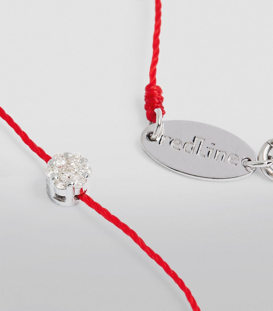 White Gold and Diamond Illusion Bracelet (16.5cm) RED Image 5