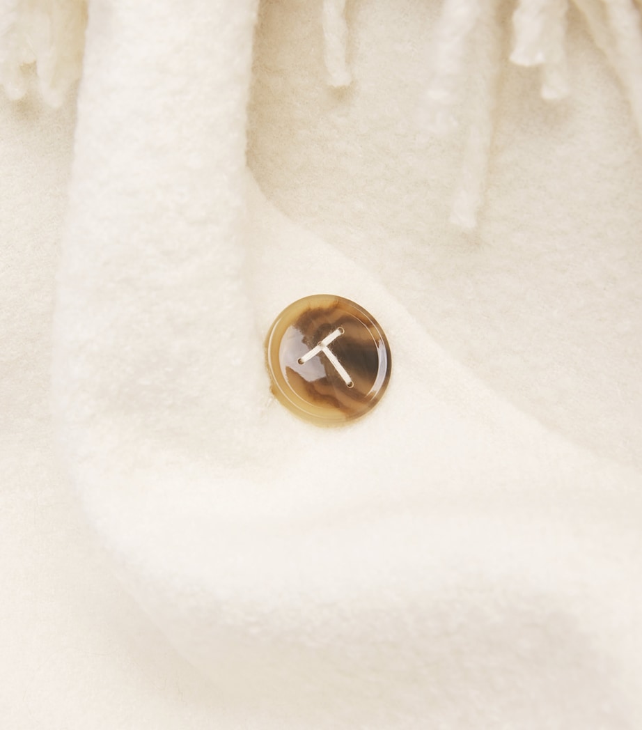 Wool-Blend Scarf Jacket 264 WINTER WHITE Image 5