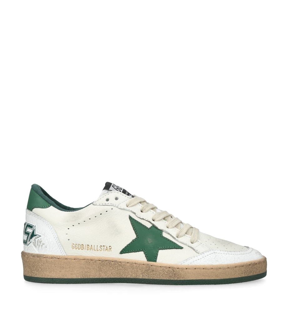 Leather Ball Star Sneakers GREEN OTH Image 1