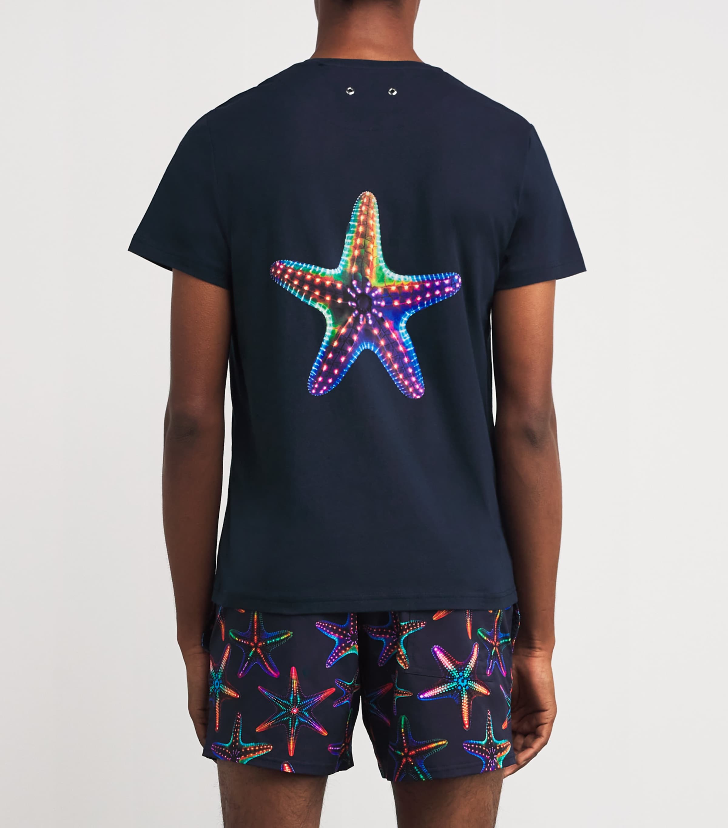 Organic Cotton Thom Starfish T-Shirt 390-BLEU MARINE Image 4