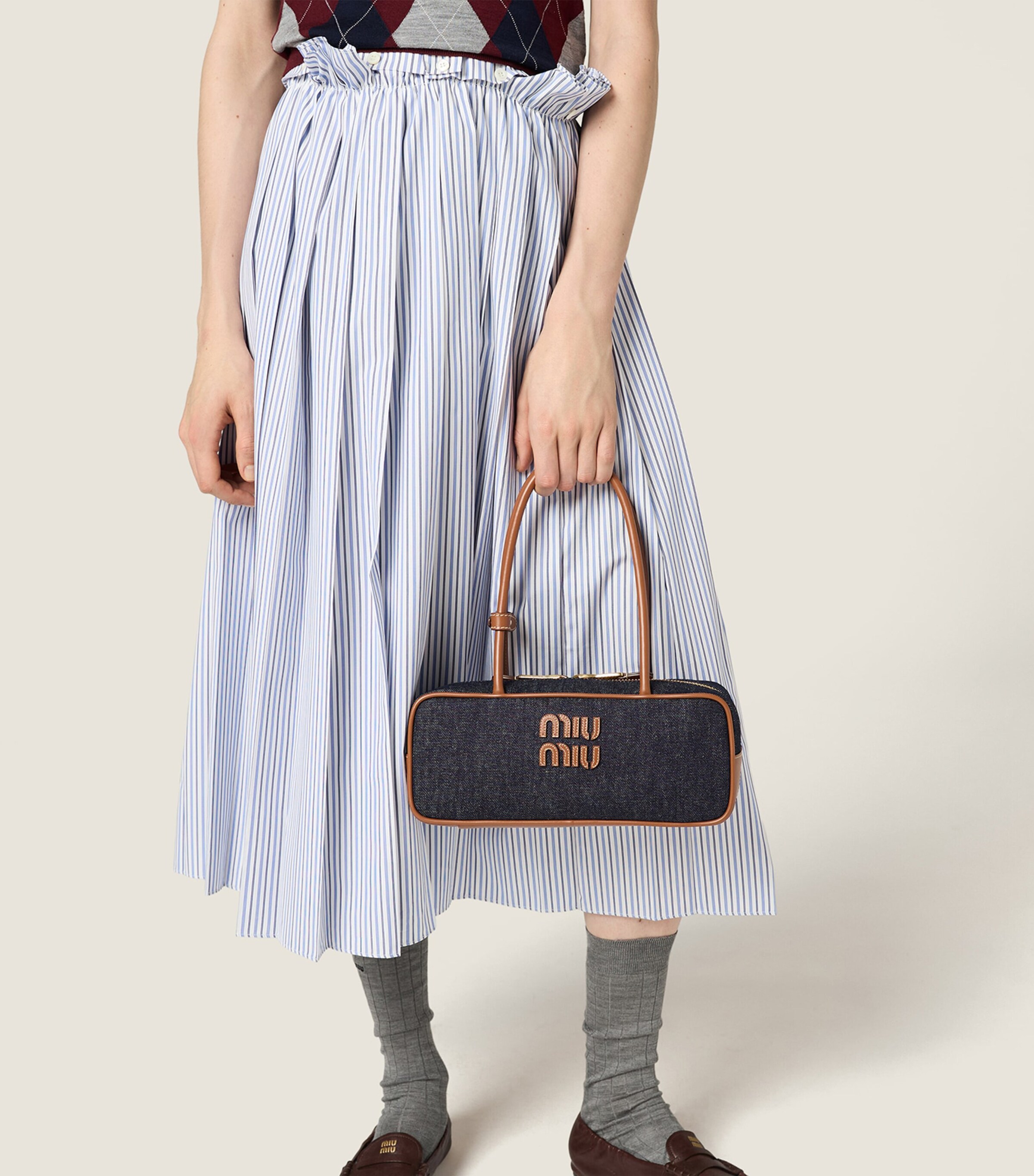 Denim Beau Top-Handle Bag F0S30 Image 5