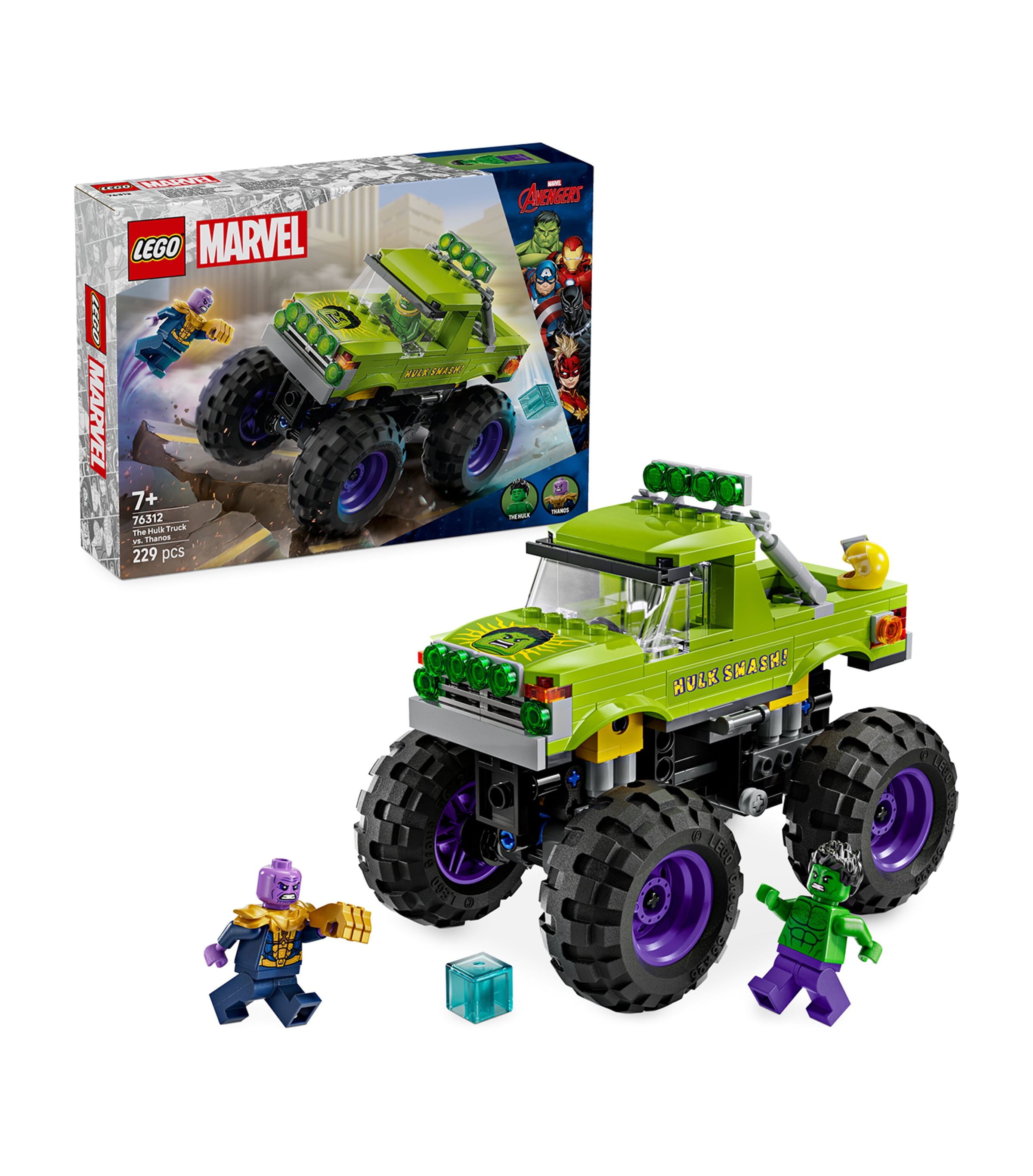 Lego Marvel The Hulk Truck vs. Thanos Set 76312 Image 1