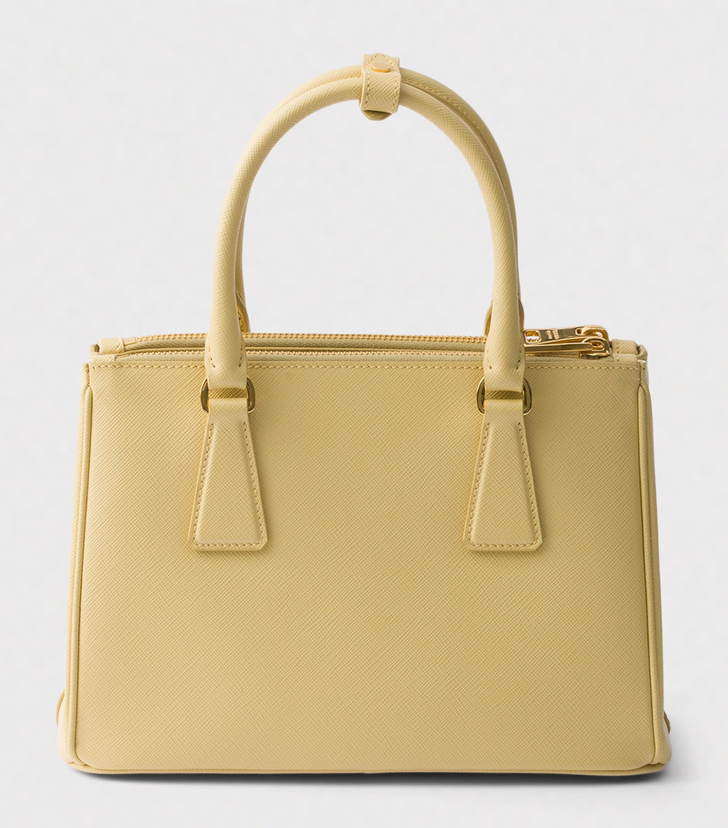 Prada Small Leather Galleria Top-Handle Bag Yellow Image 4