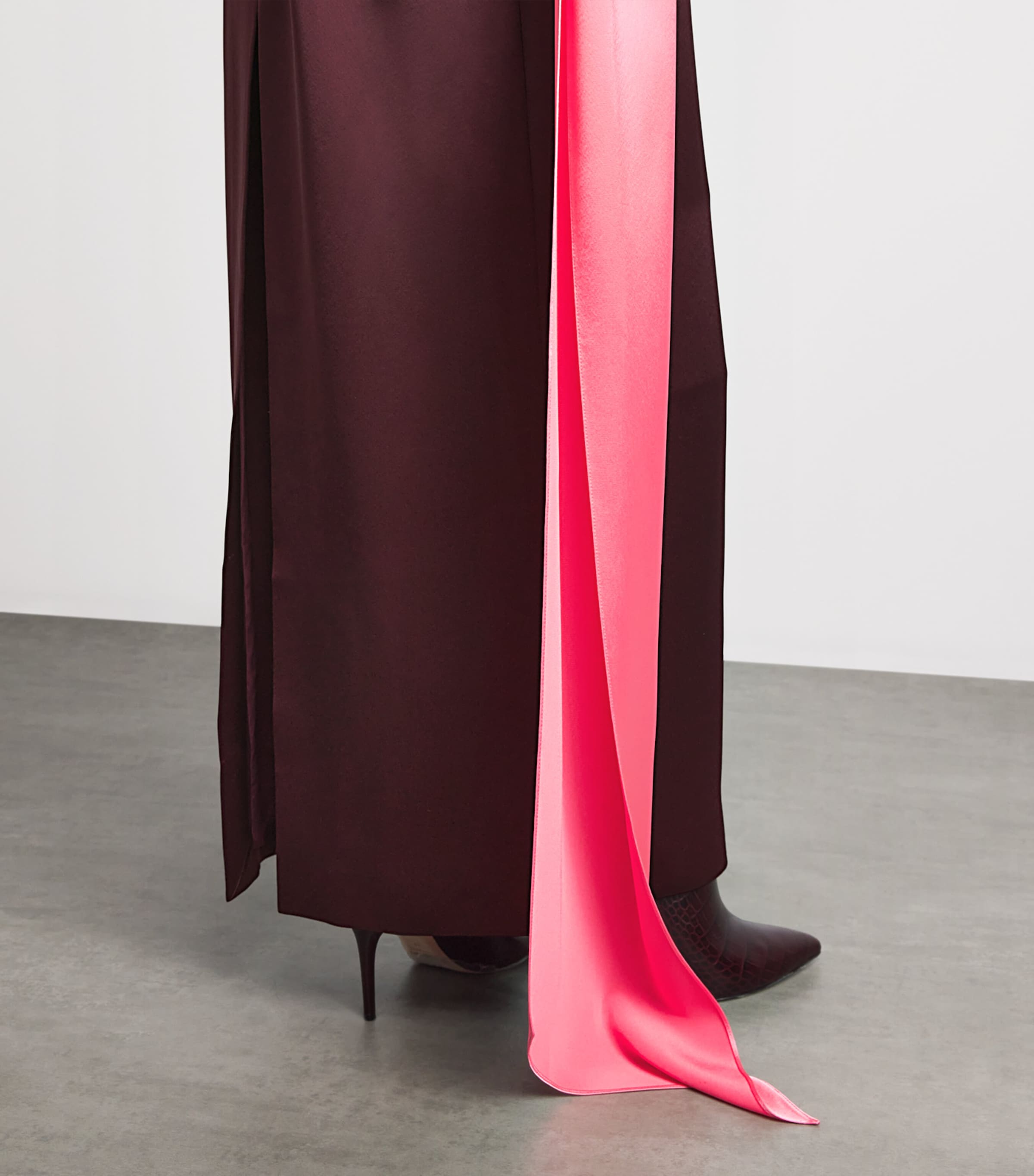Roksanda Womens Satin Sami Scarf Maxi Dress Calliope/peau Image 5