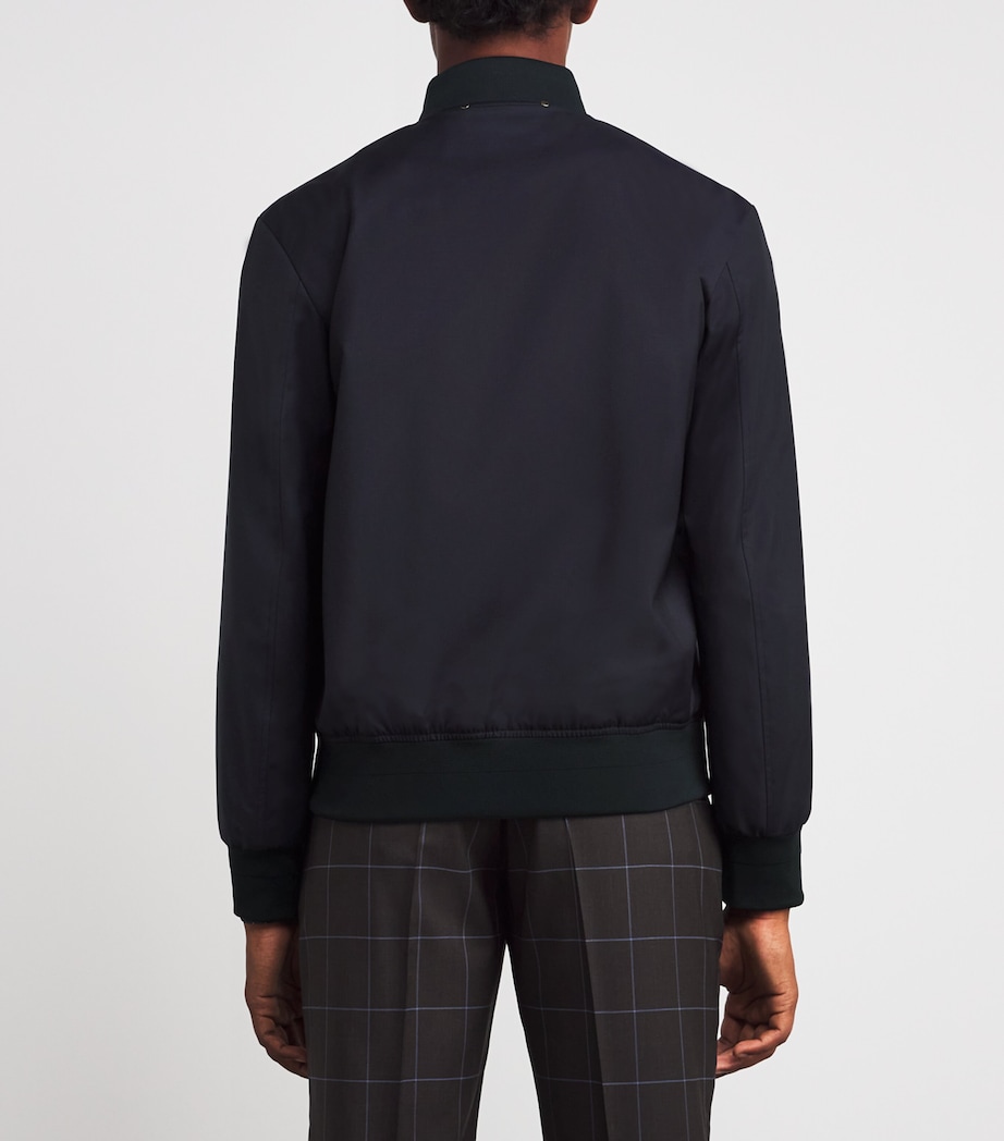 Wool Bomber Jacket 49_VERY DARK NAVY Image 4