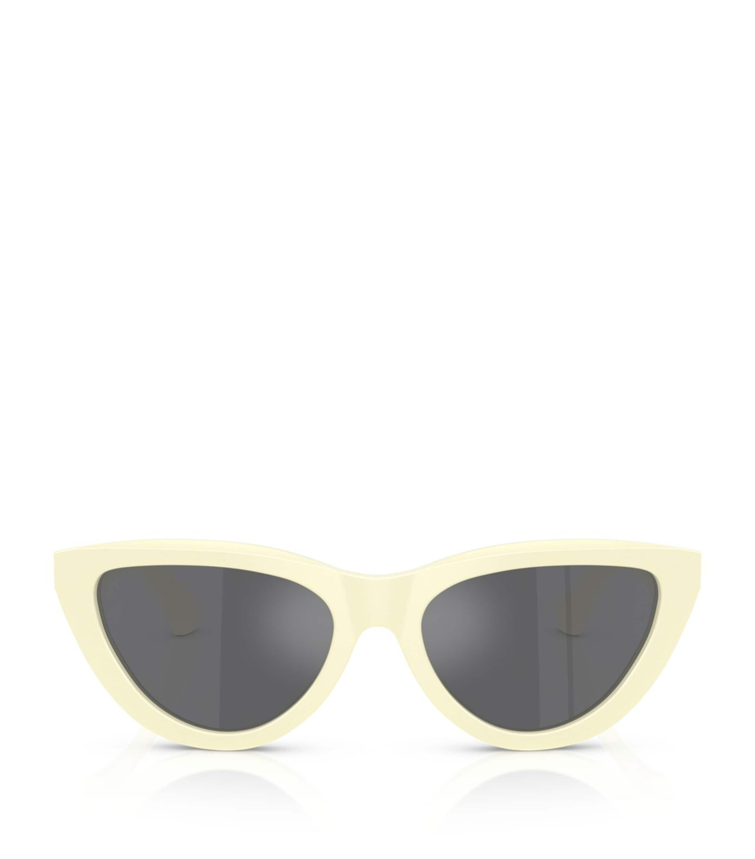 Burberry Acetate Cat Eye Sunglasses In Yellow