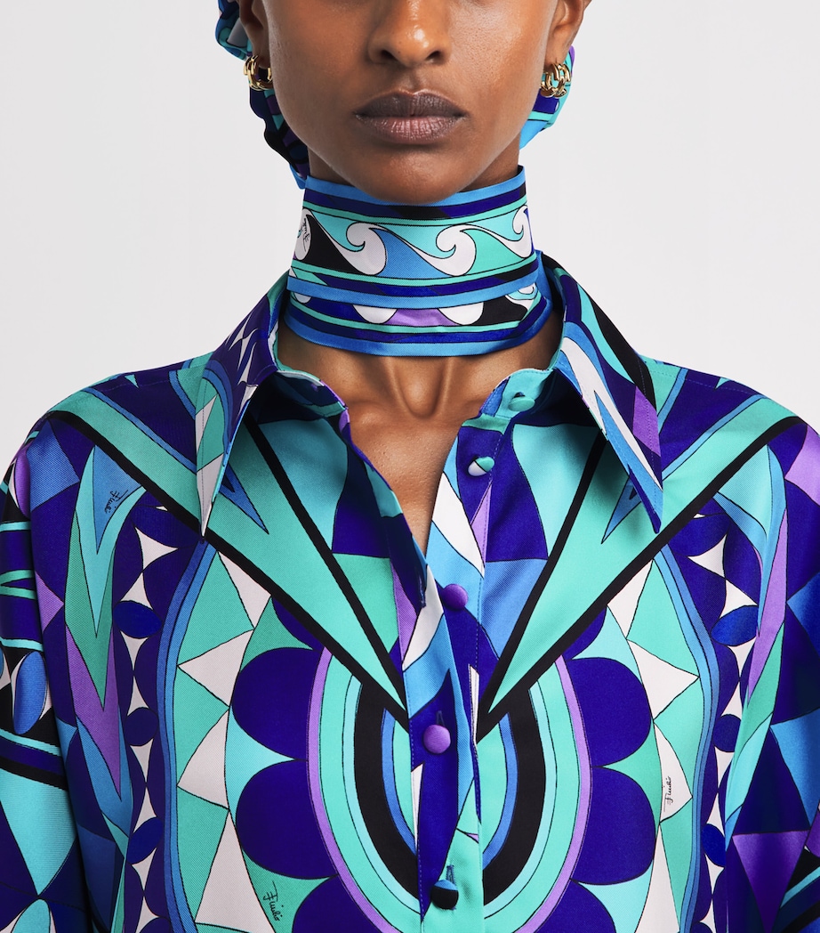 PUCCI Silk Twill Printed Scarf Image 2