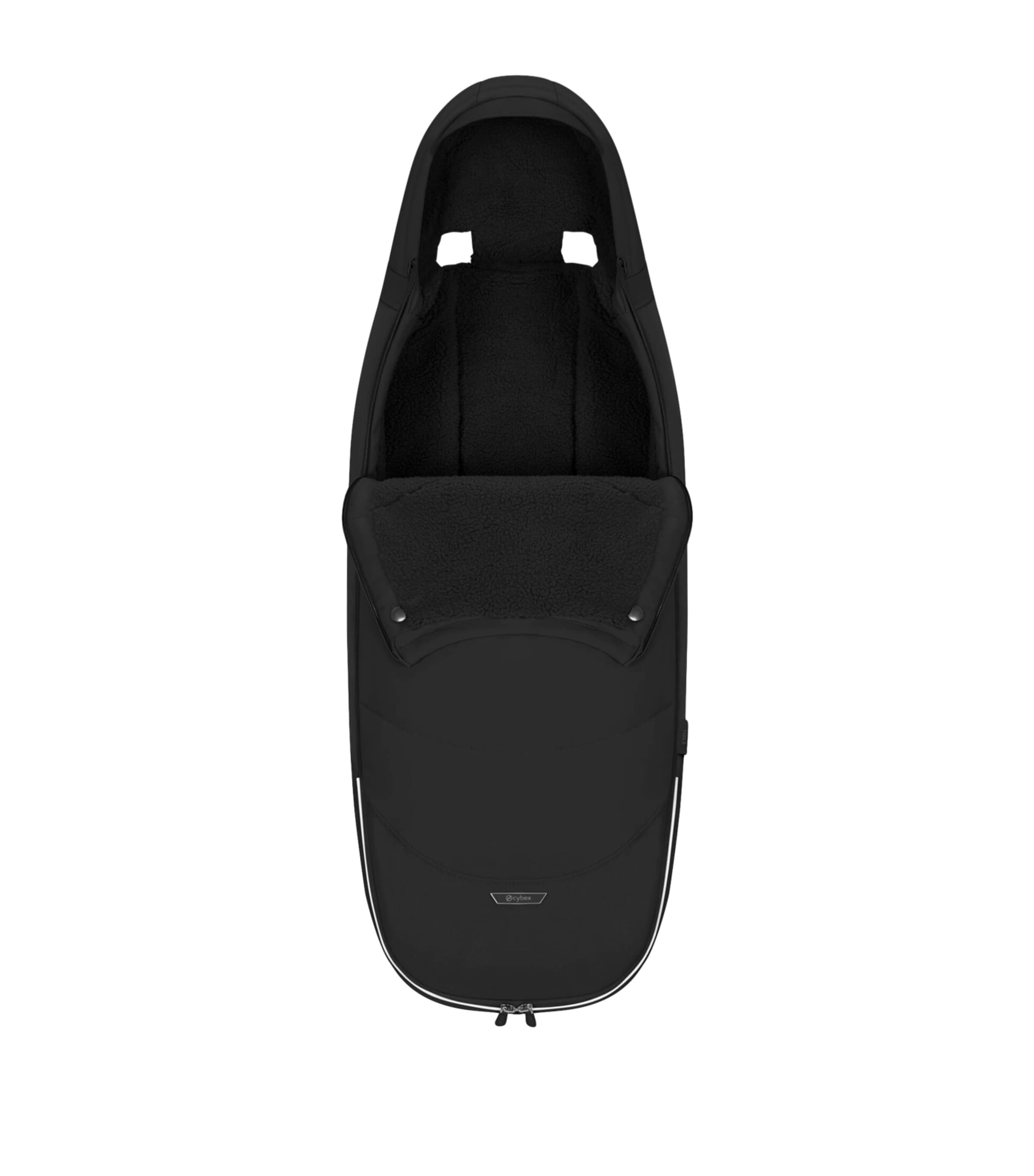 Cybex Water-Resistant Platinum Footmuff Sepia Black Image 2