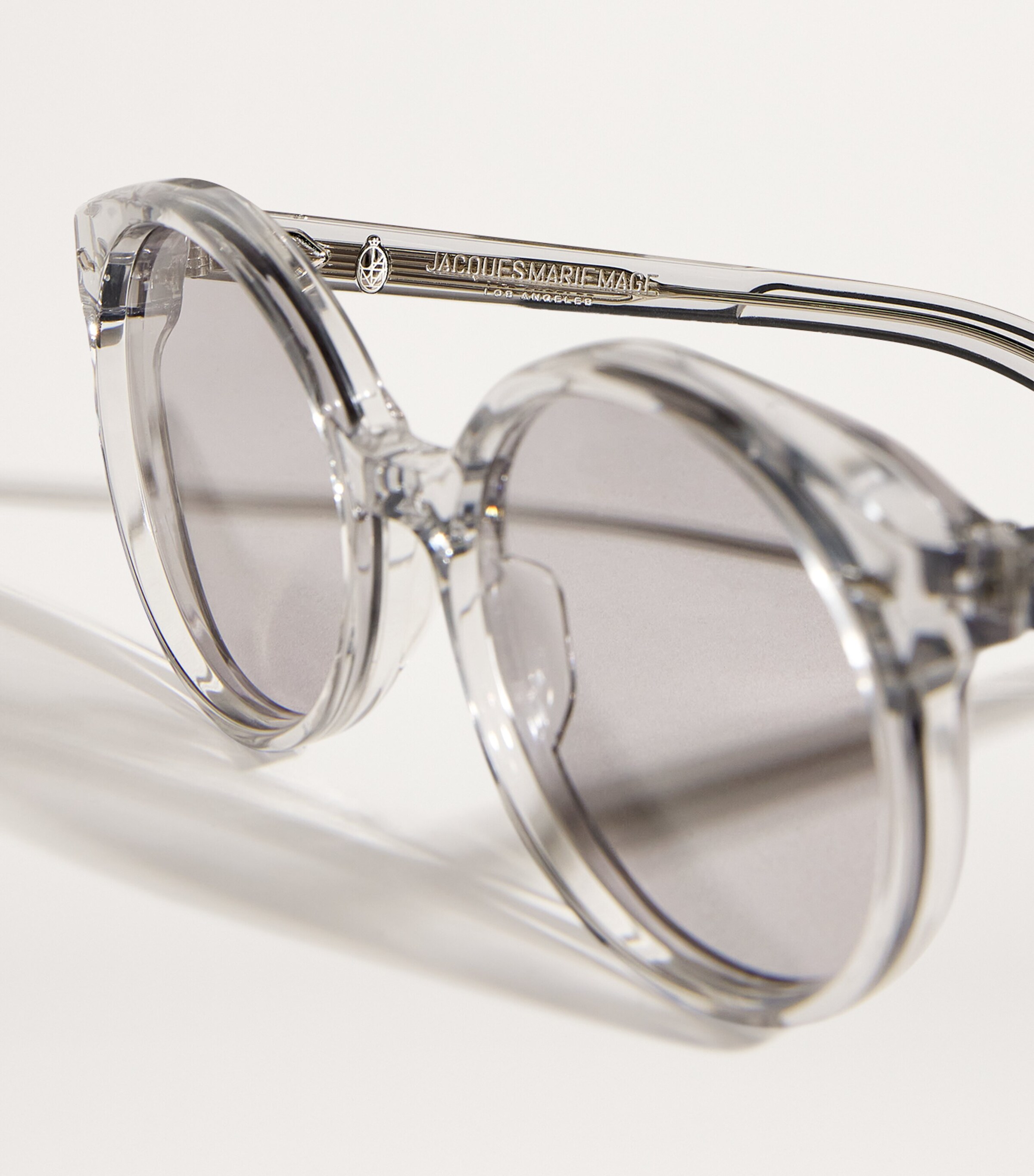 Jacques Marie Mage Acetate Round Factory Sunglasses Sulfur Image 6