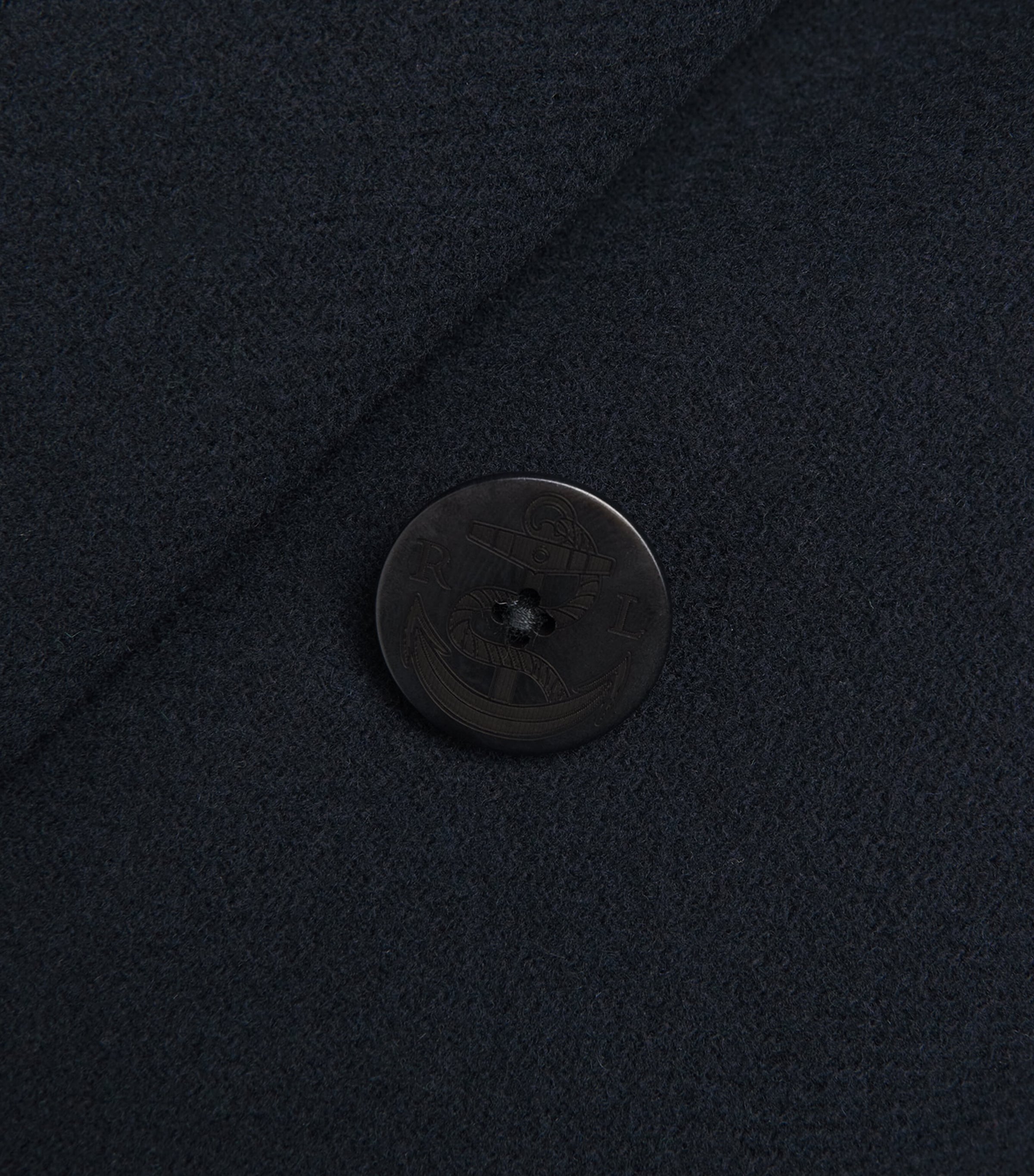 Wool-Blend Melton Peacoat NAVY Image 5