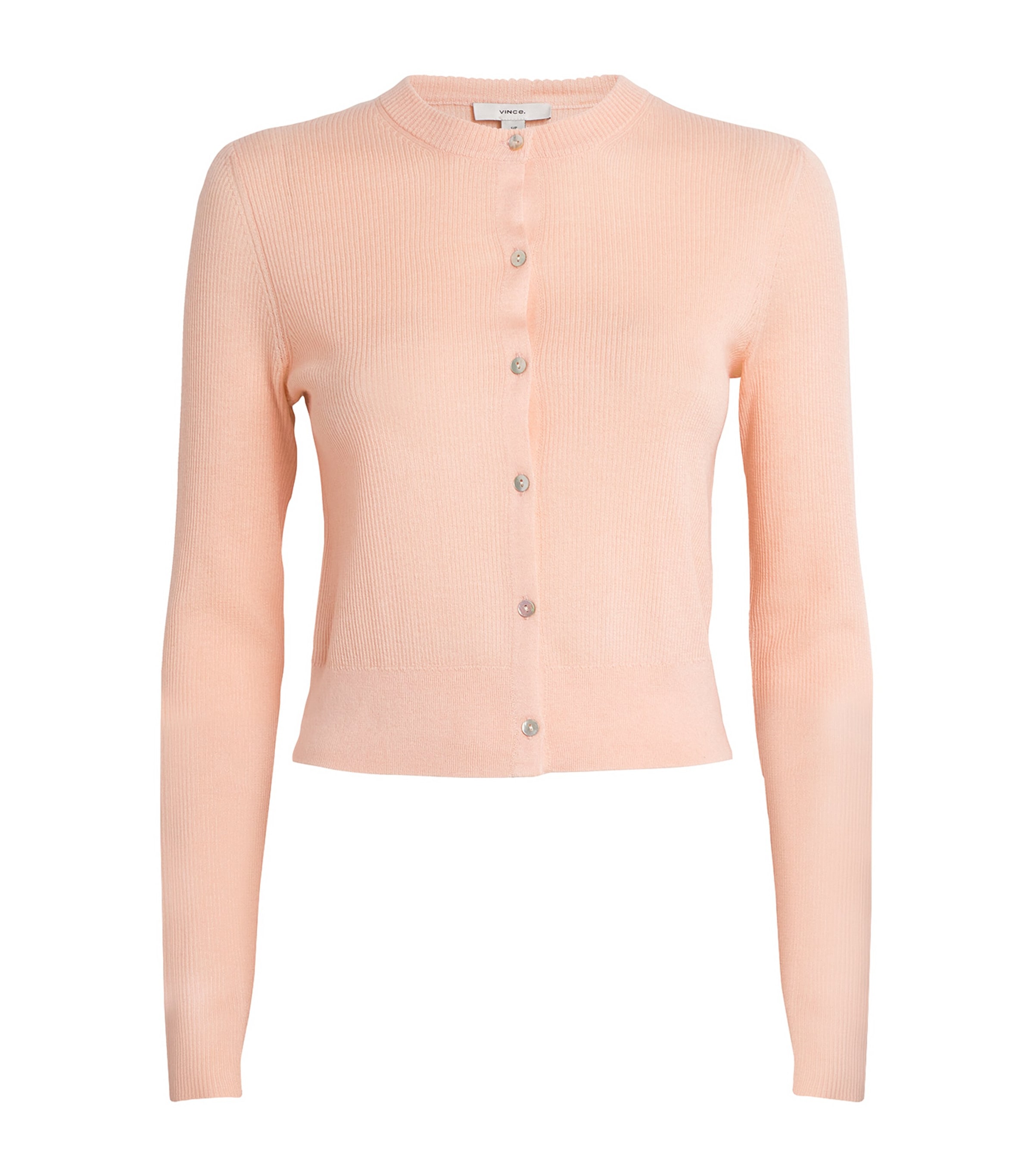 Shop Vince Cashmere-silk Cardigan In Pink