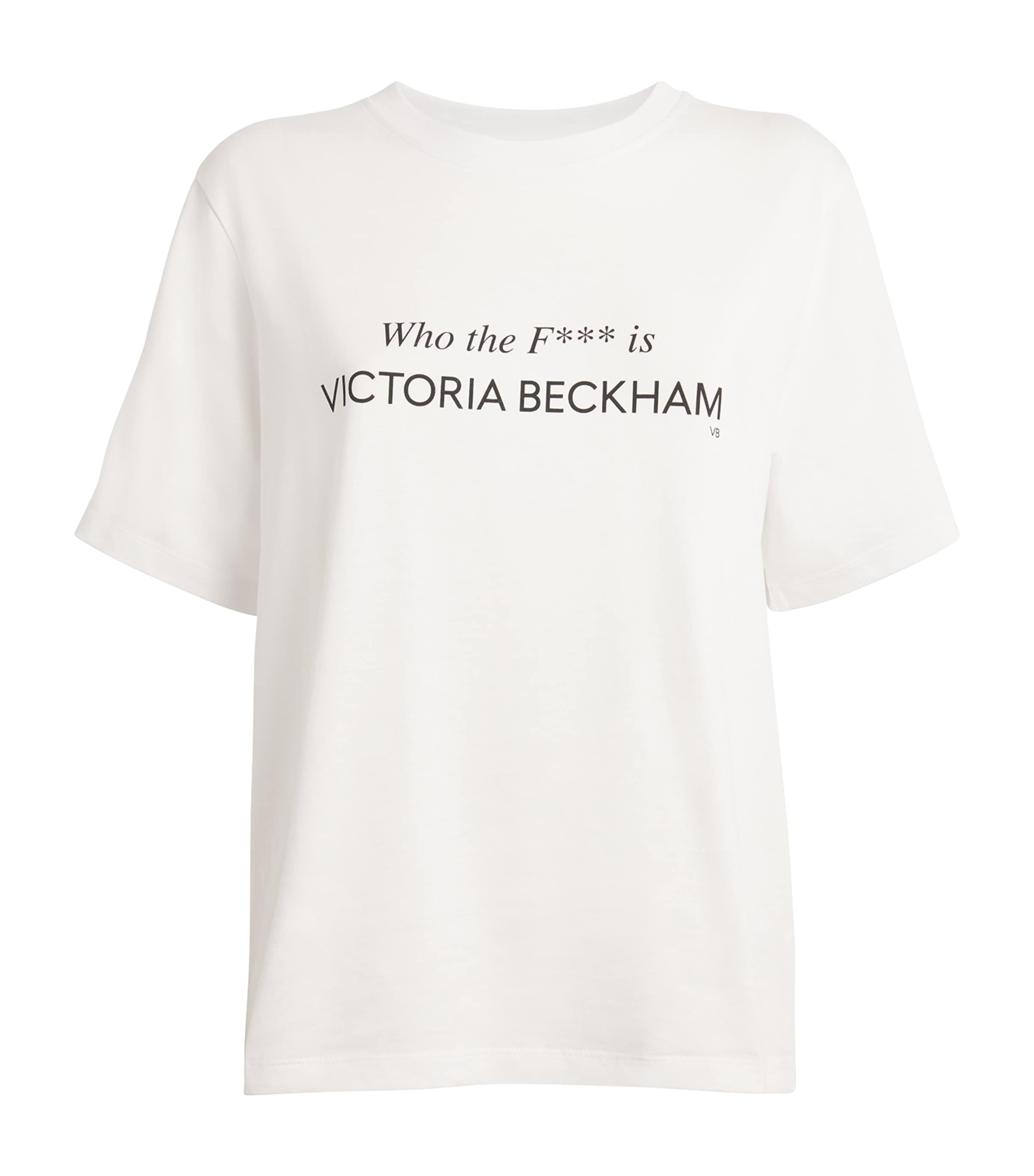 Victoria Beckham Organic Cotton Slogan T-shirt In White