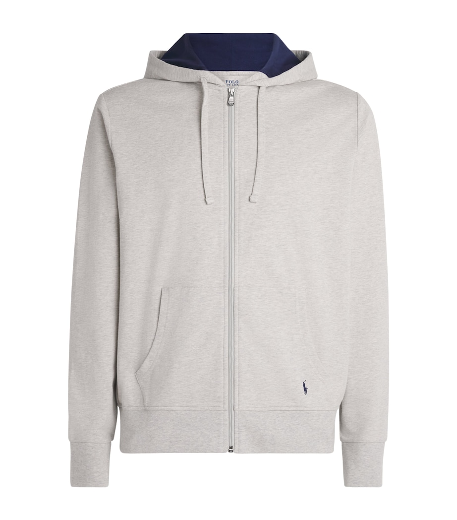 Polo Ralph Lauren Mens Lounge Zip-Up Hoodie Taylor Heather Image 1