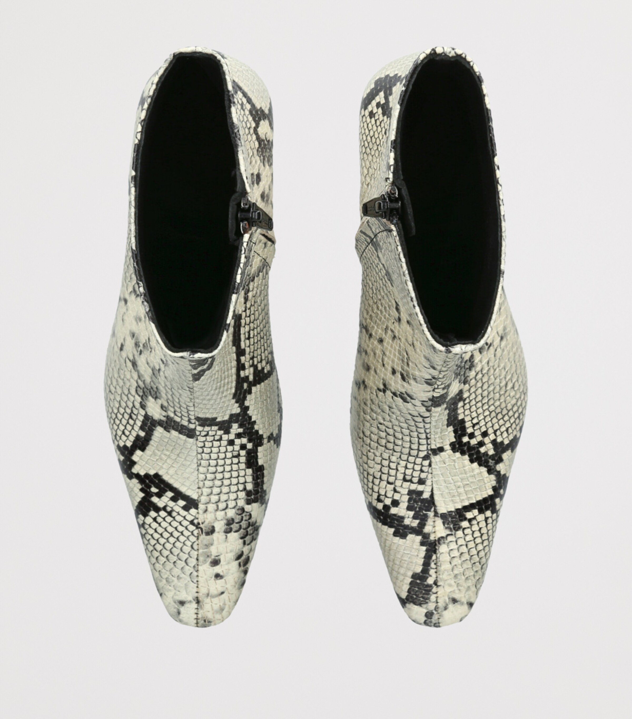 Leather Wally Ankle Boots 55 CREAM COMB Image 4