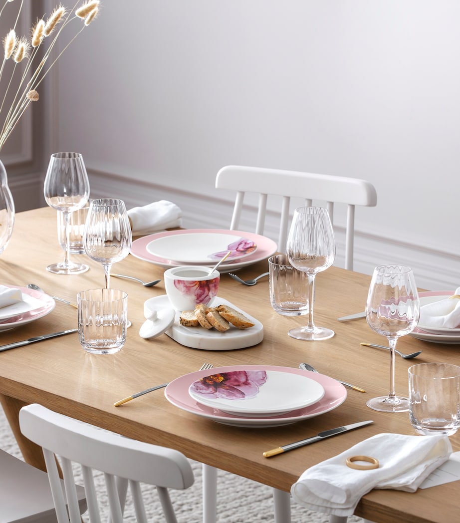 Set of 4 Rose Garden Water Glasses (200ml) CLEAR Image 4