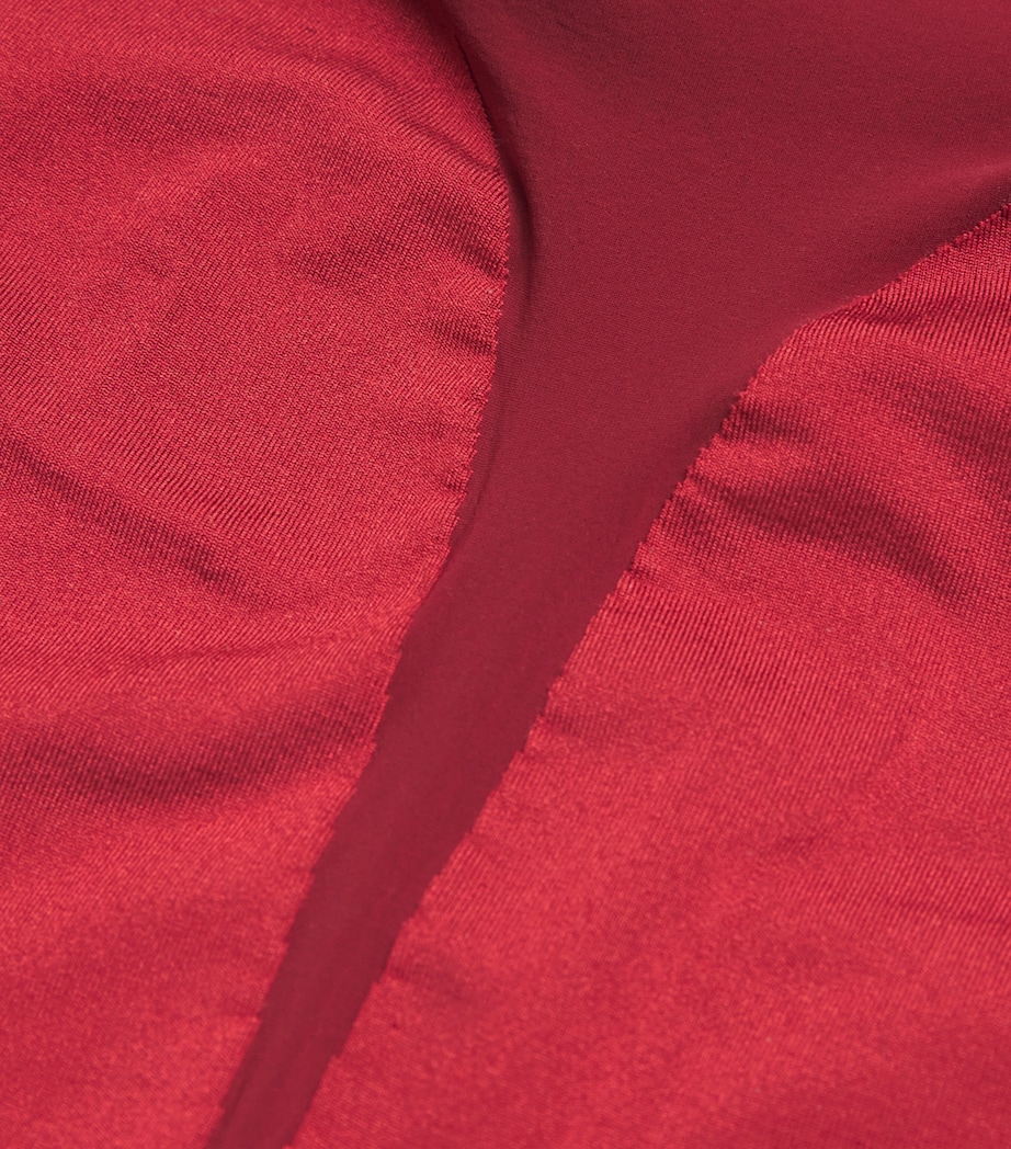 High-Neck Bustier Bodysuit 3244 CRIMSON Image 5