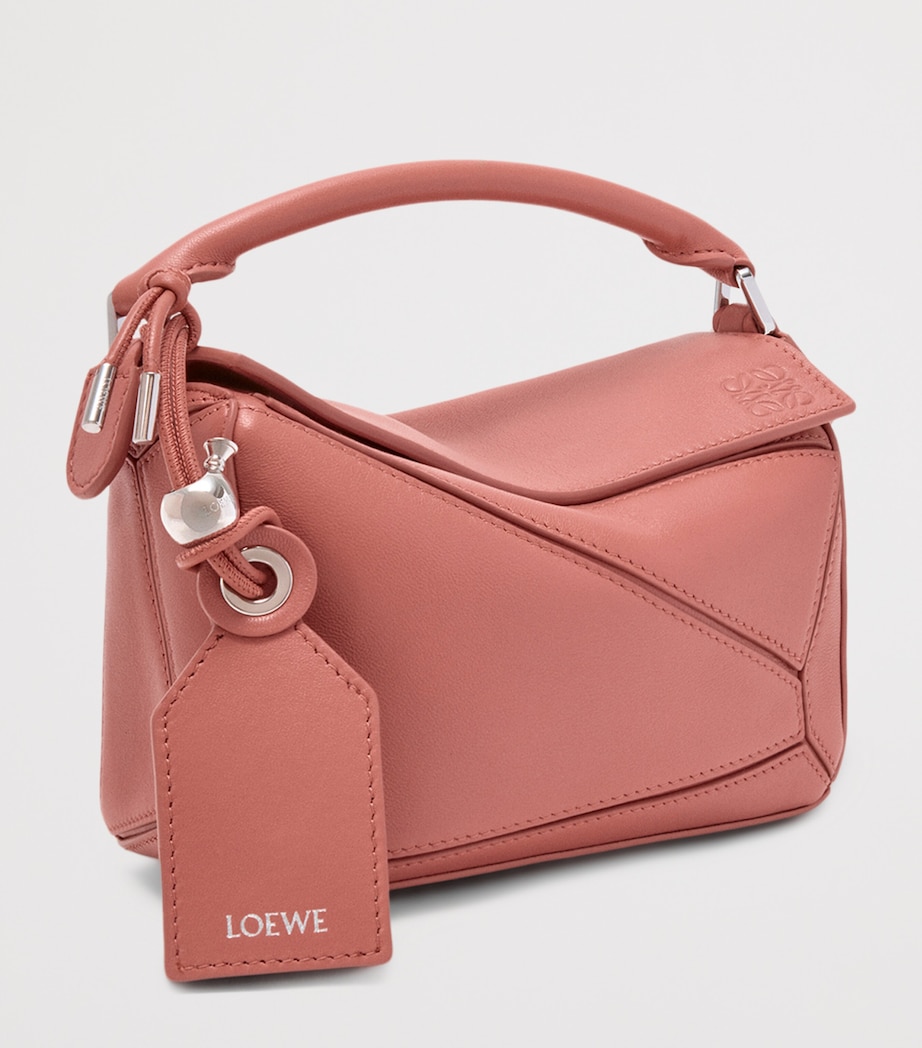 Mini Leather Featherlight Puzzle Top-Handle Bag BLUSH Image 3