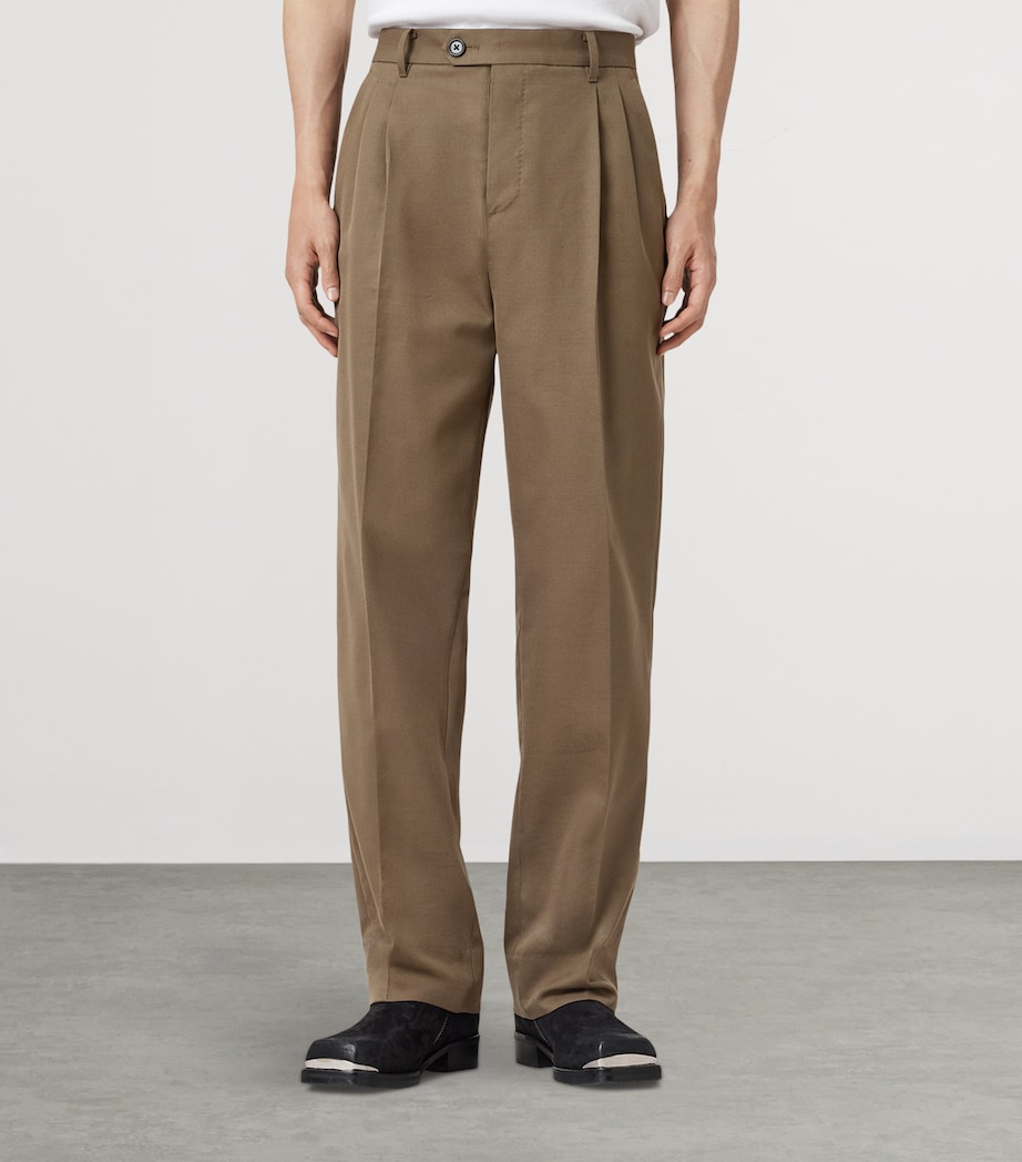 Tallis Straight Tailored Trousers BAKED BROWN Image 5