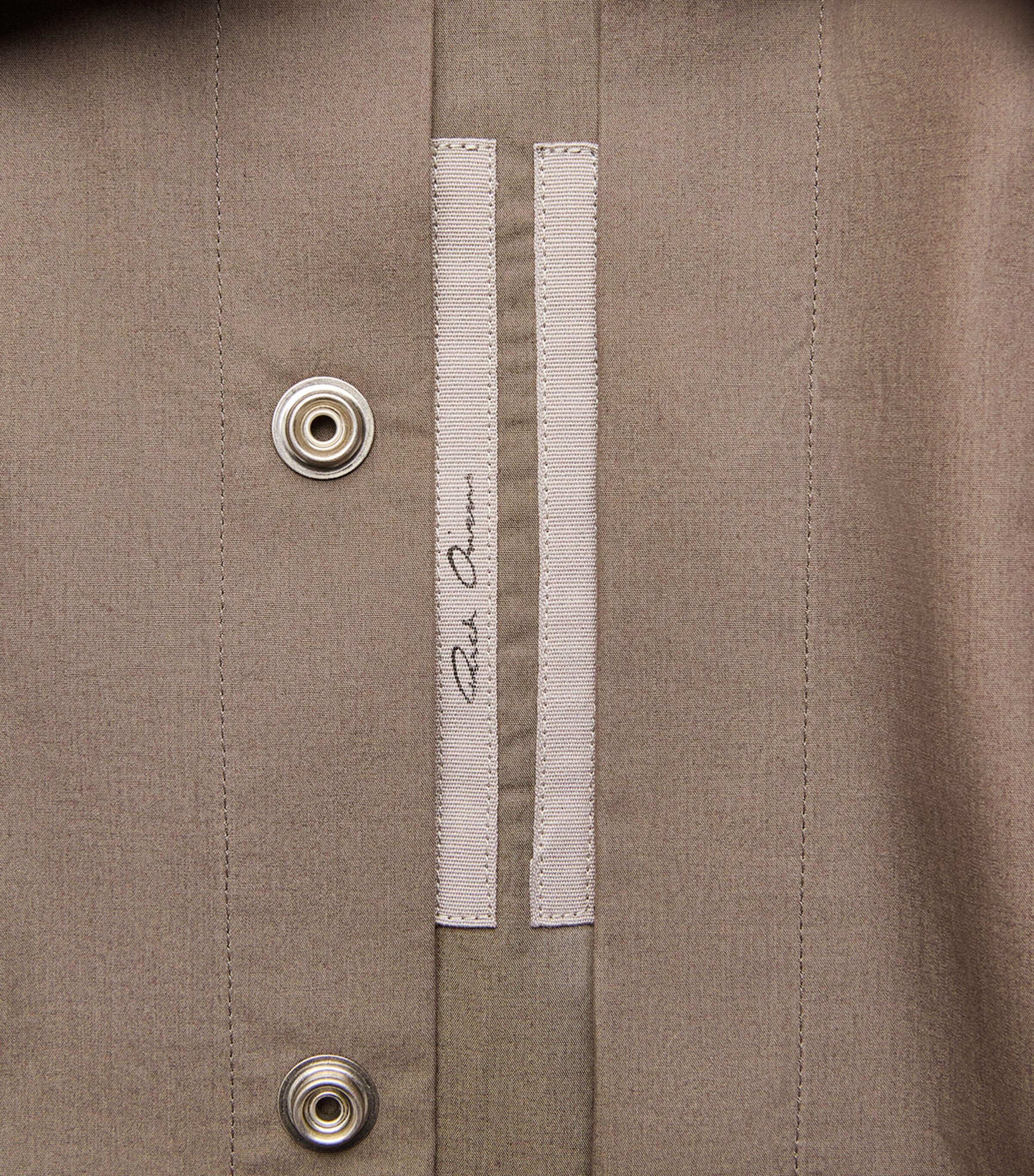 Rick Owens Mens Cotton Fog Overshirt Dust Image 6