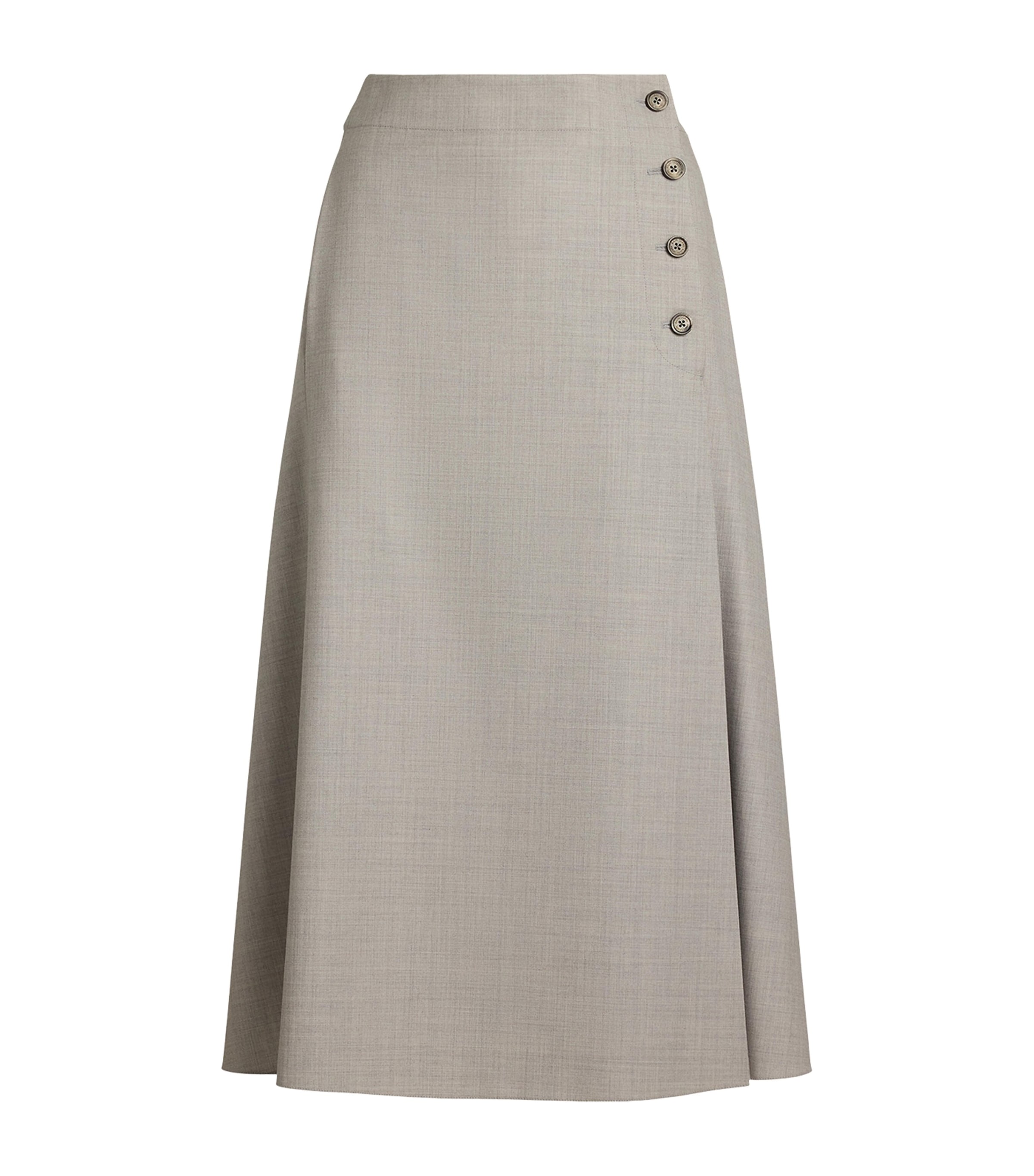 Ralph Lauren Wool Dee Midi Skirt
