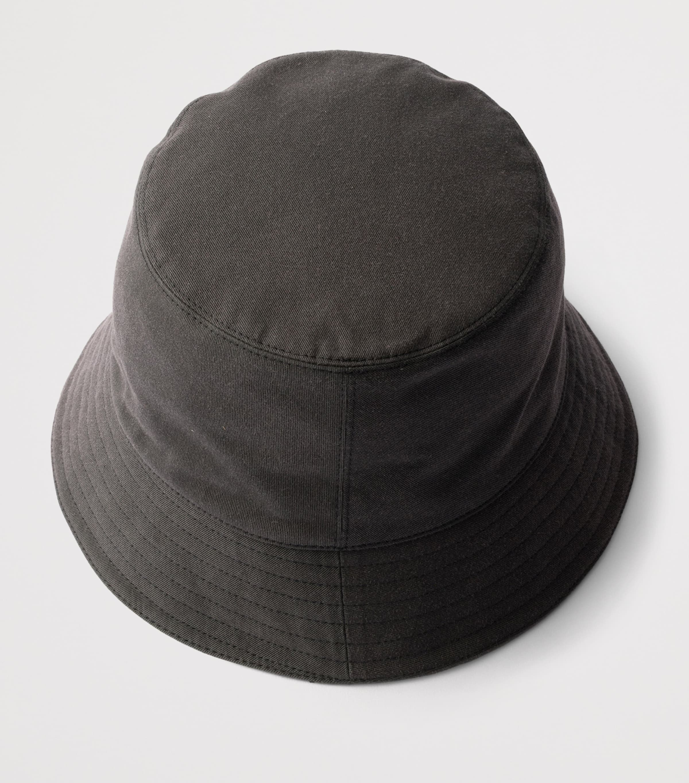 Prada Old Gabardine Bucket Hat Black Image 2