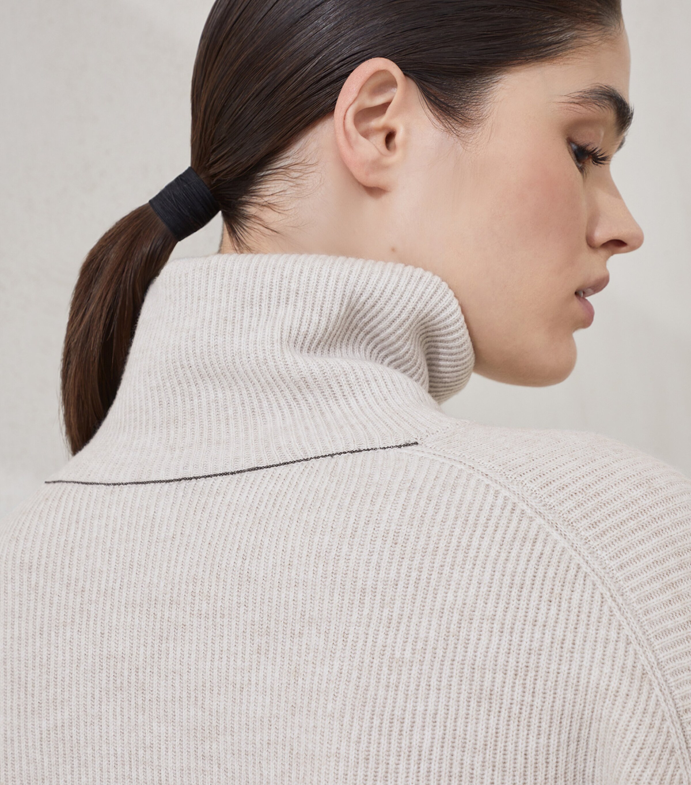 Brunello Cucinelli Womens Virgin Wool-Cashmere-Silk Rollneck Sweater Image 6