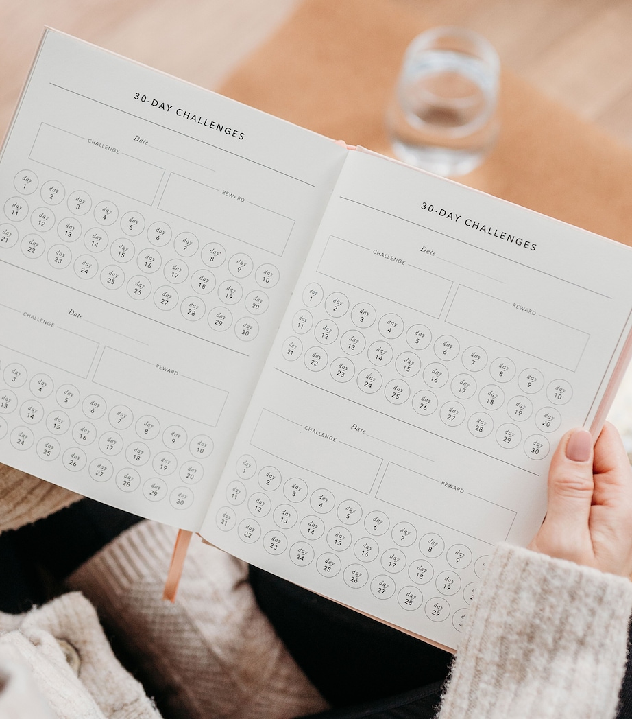 Daily Fitness & Meal Planner GREEN, GOLD Image 10