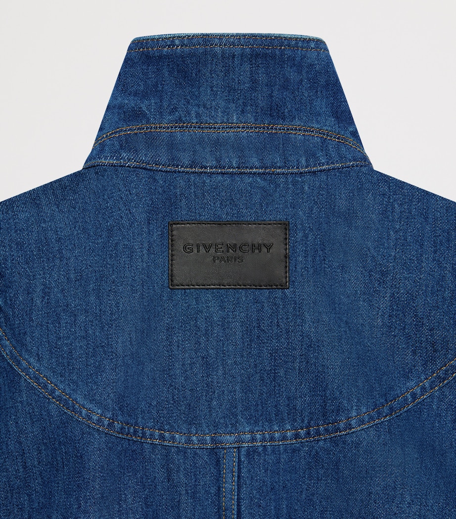 Givenchy Womens Denim Bomber Jacket Image 5