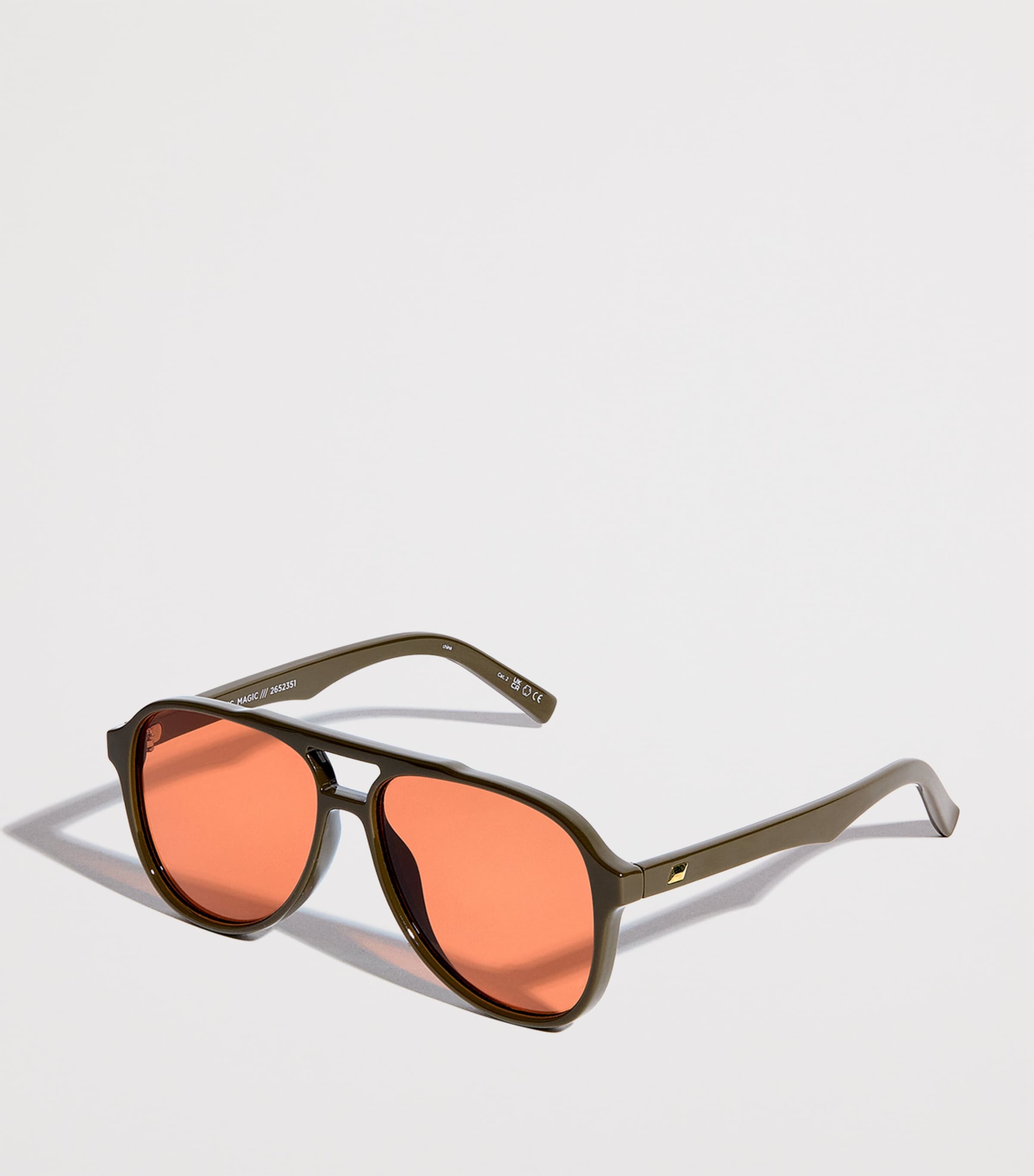Le Specs Tragic Magic Aviator Sunglasses Grn Image 2