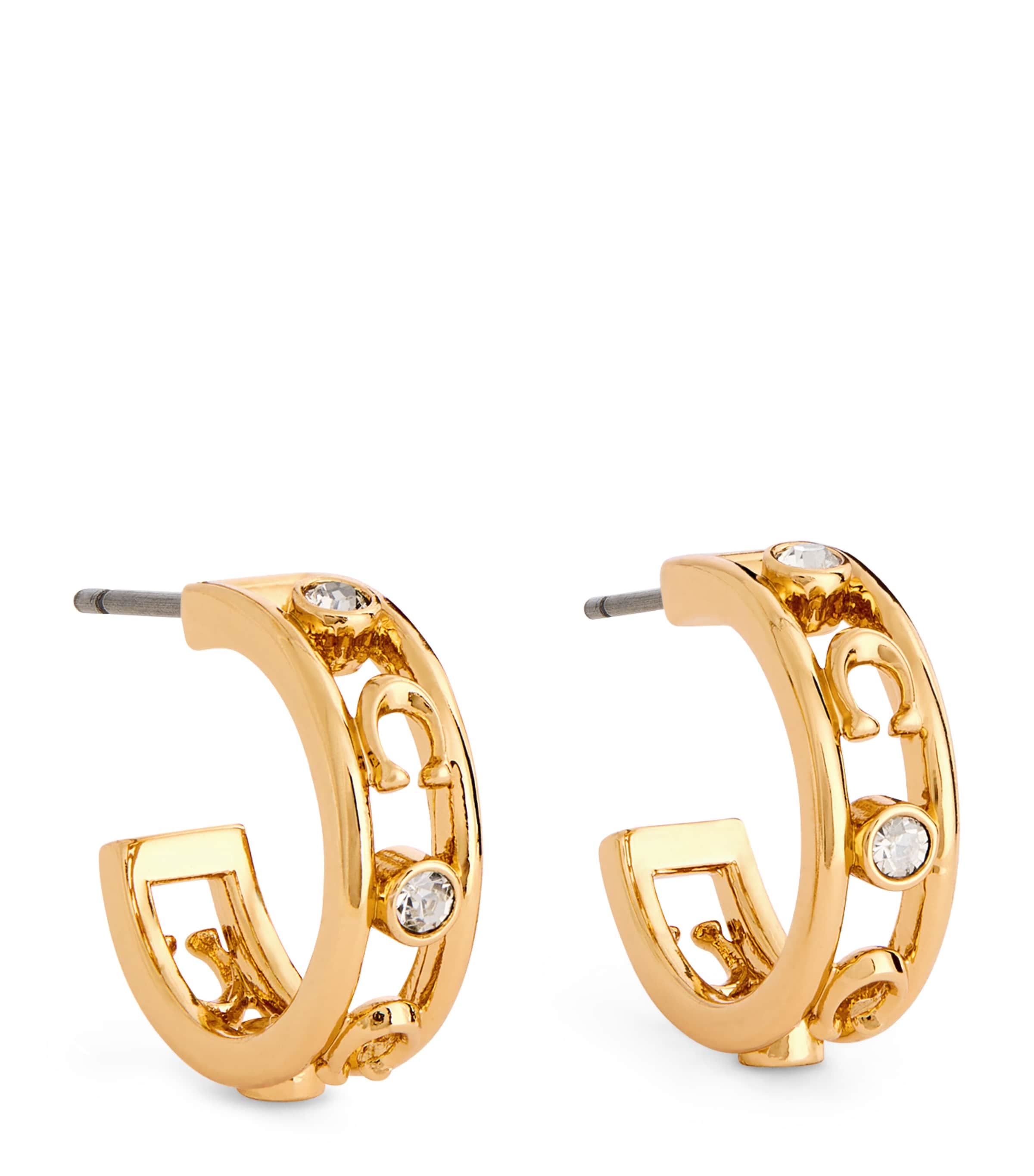 COACH ゴールド (2点) COACH】Signature C Hoop Earrings Coach Signature C Open Hoop