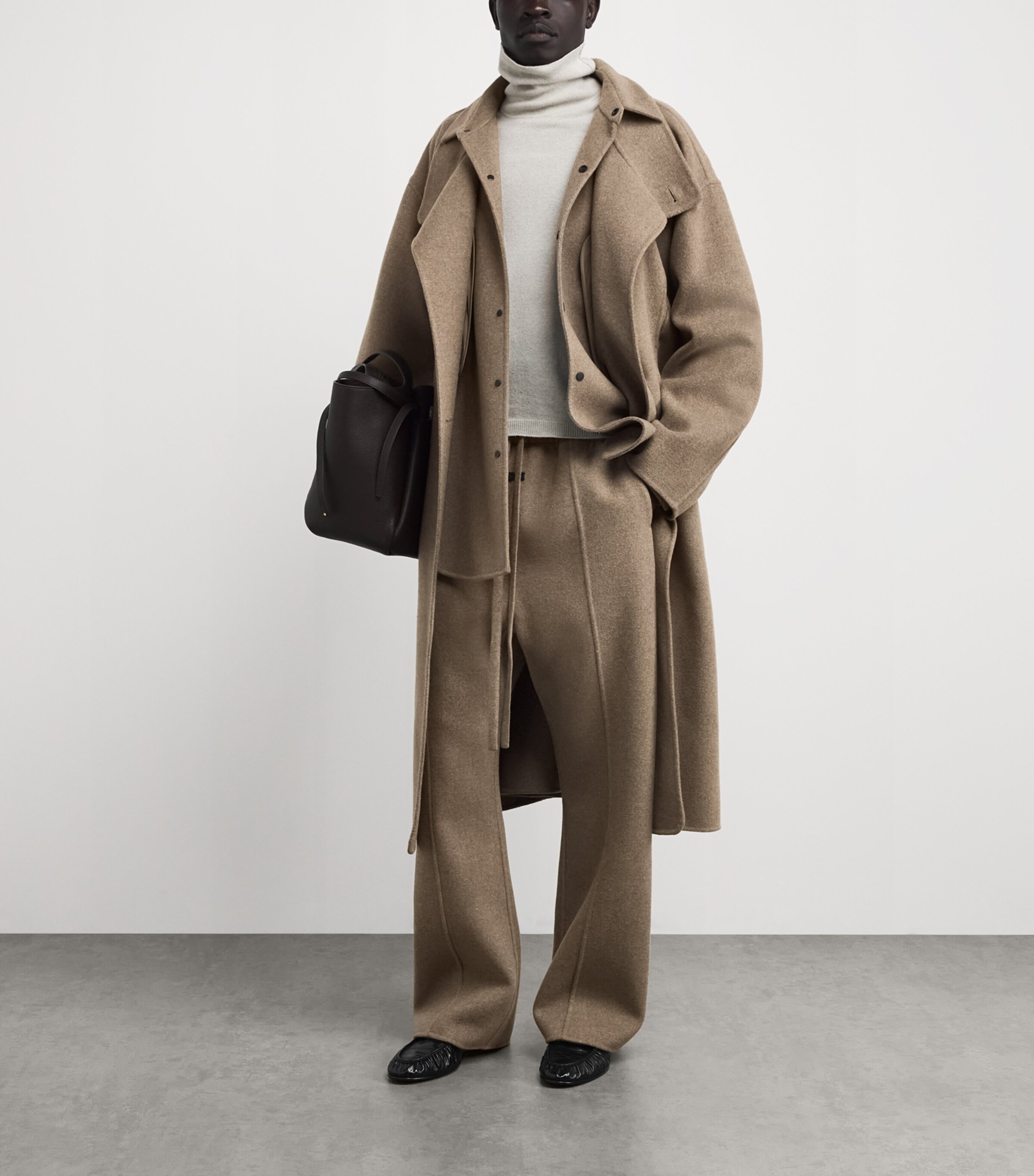 Virgin Wool-Cashmere Overshirt WALNUT Image 2