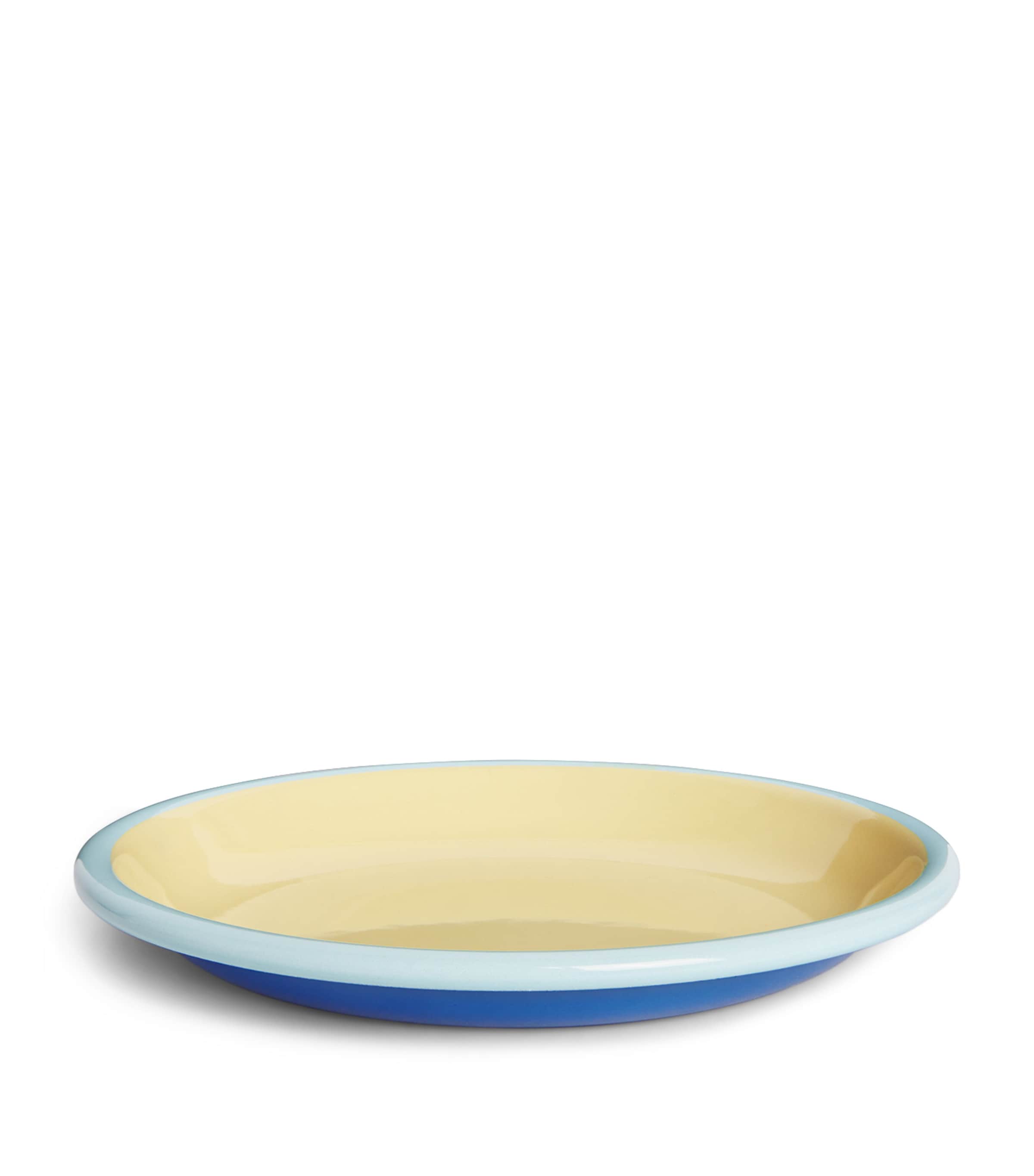 Harrods Enamel Plate In Blue