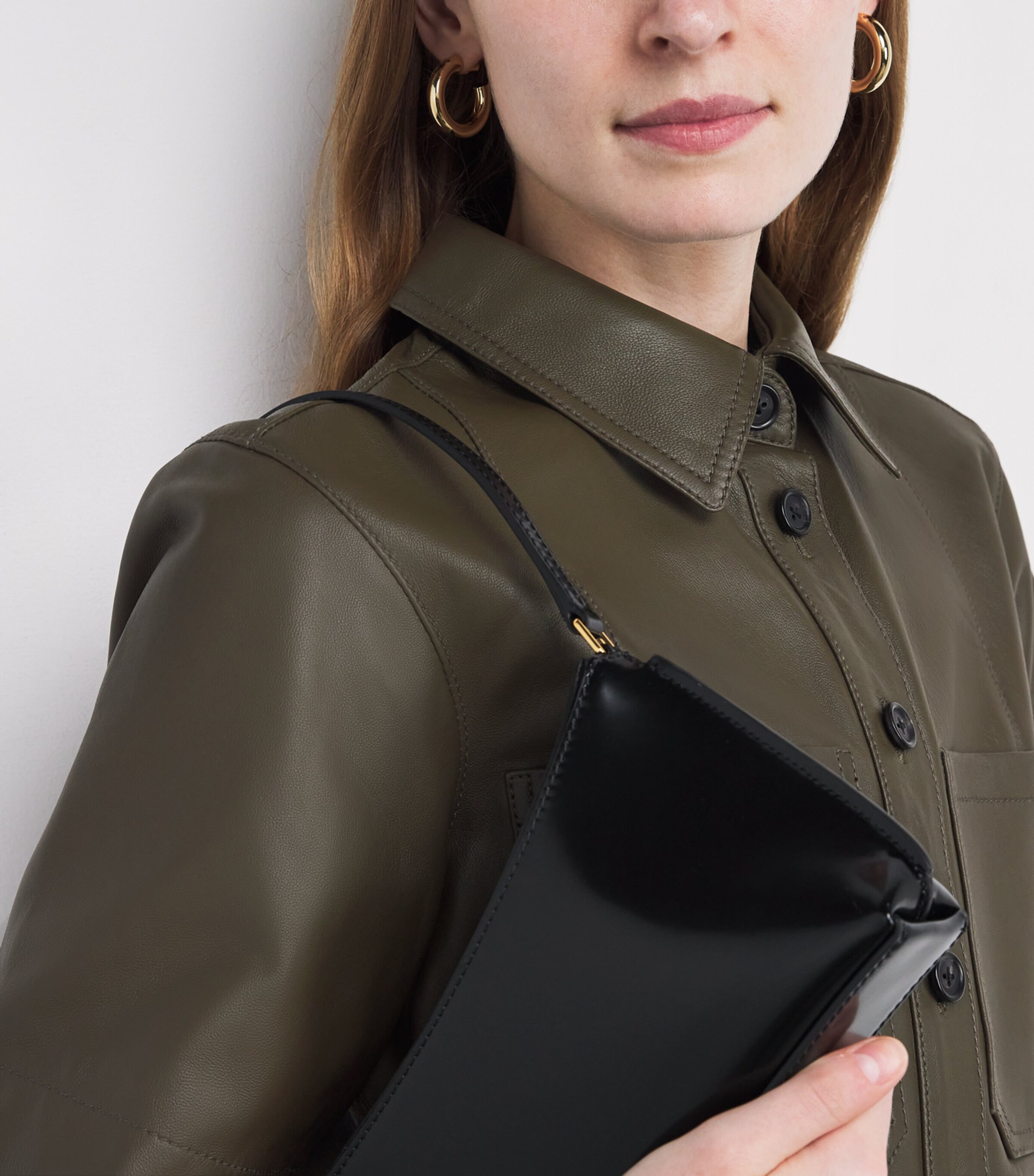 Lambskin Shirt INTENSE OLIVE Image 6