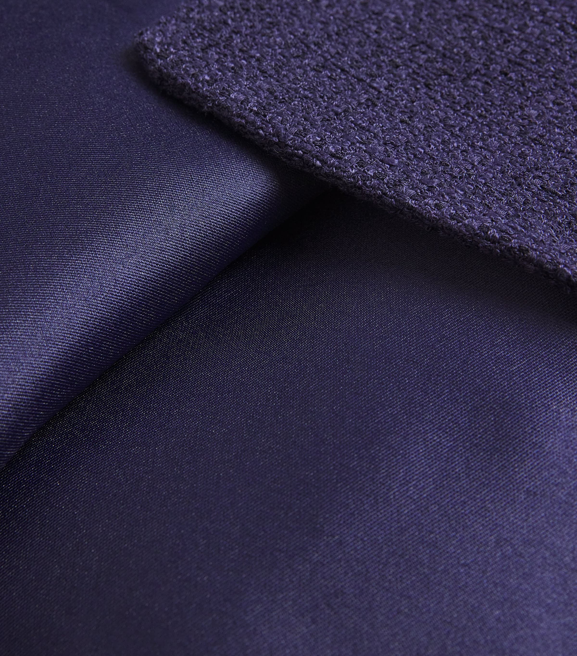 Bouclé-Taffeta Midi Dress NAVY Image 5