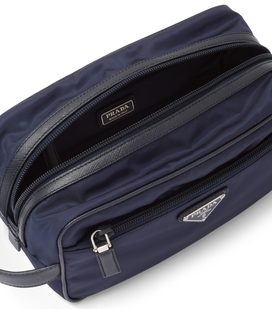 Prada Re-Nylon and Saffiano Leather Wash Bag Image 6