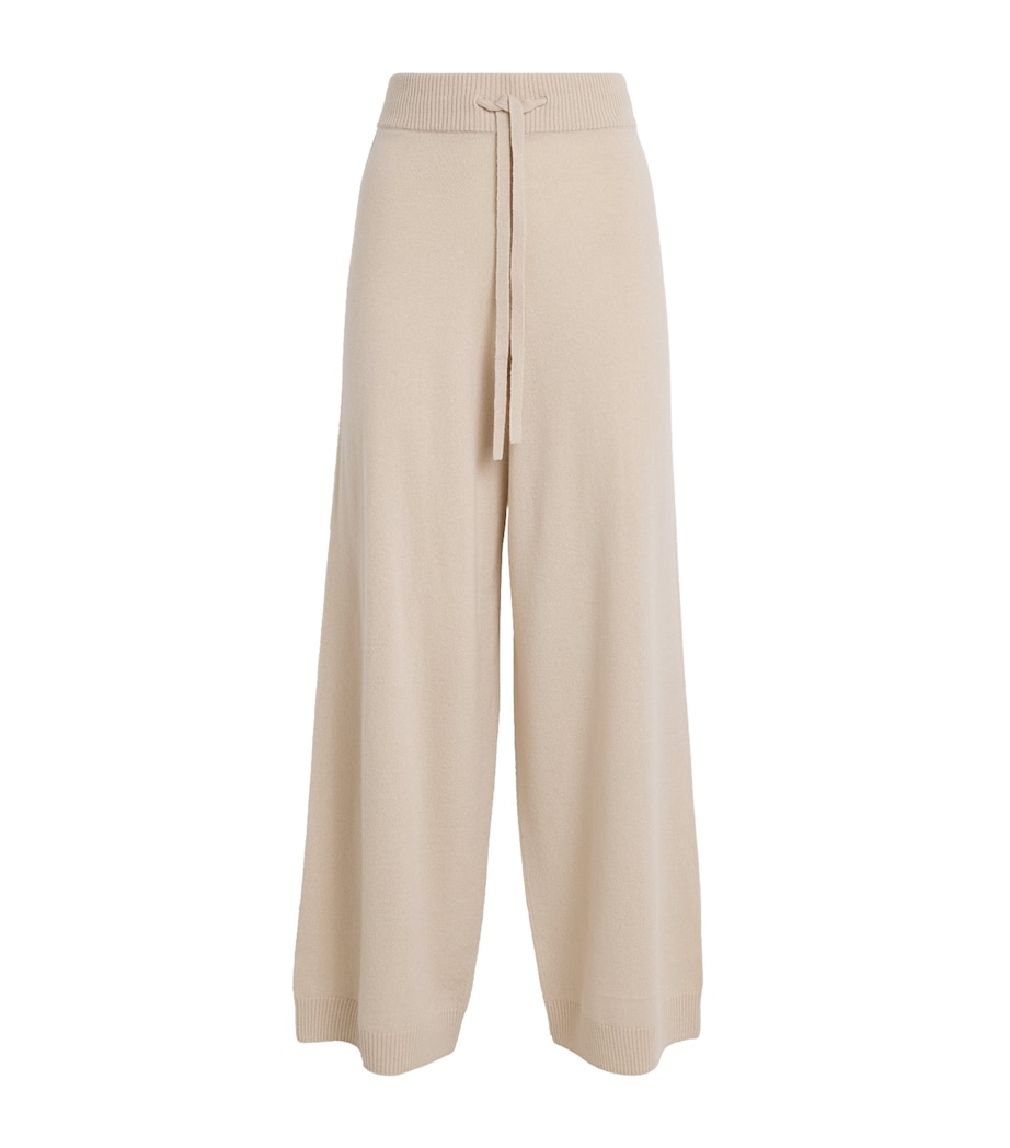 Wool-Cashmere Wide-Leg Trousers BEIGE Image 1