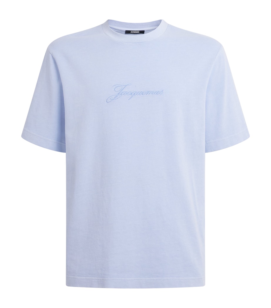Cotton Pigmento T-Shirt BLUE-330 Image 1