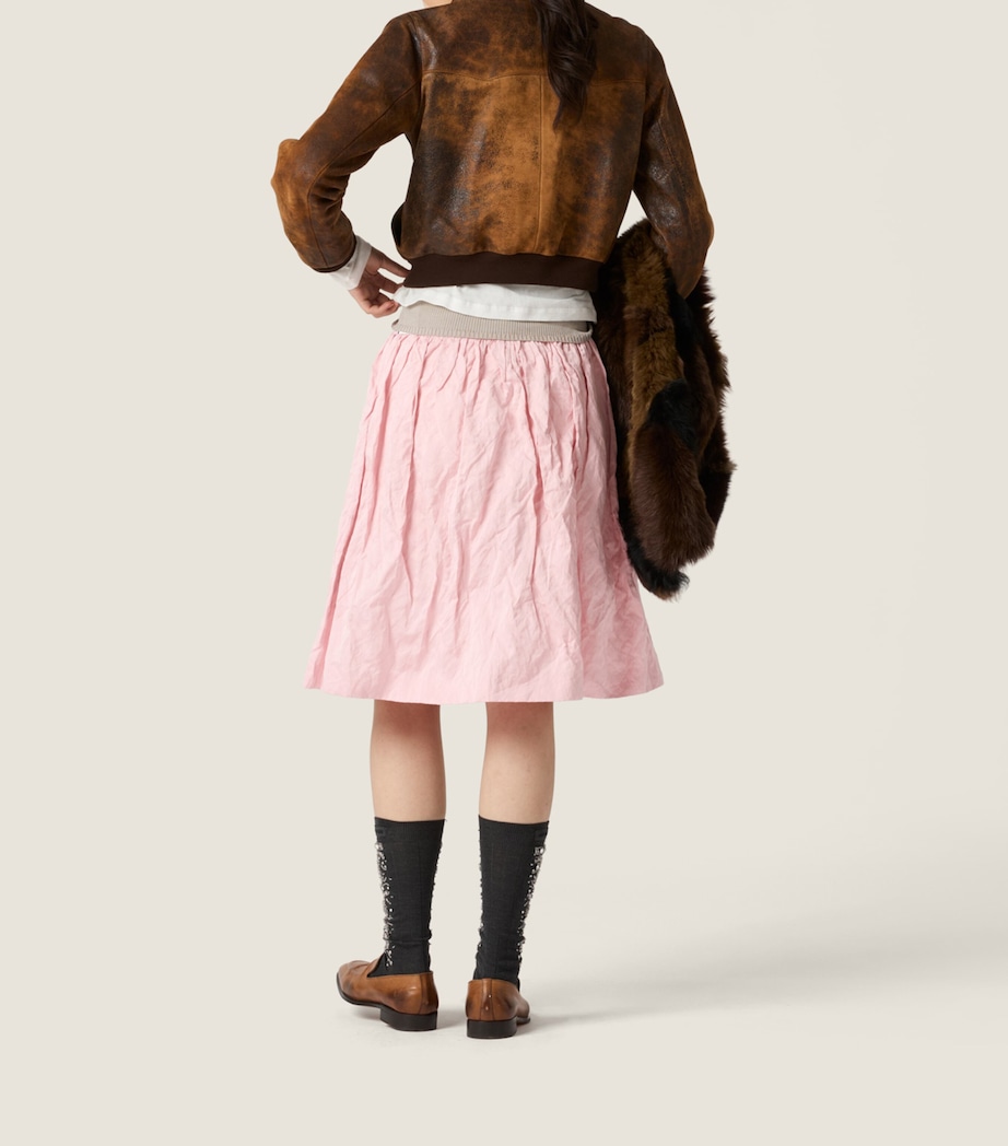 Miu Miu Womens Distressed Suede Jacket Image 3