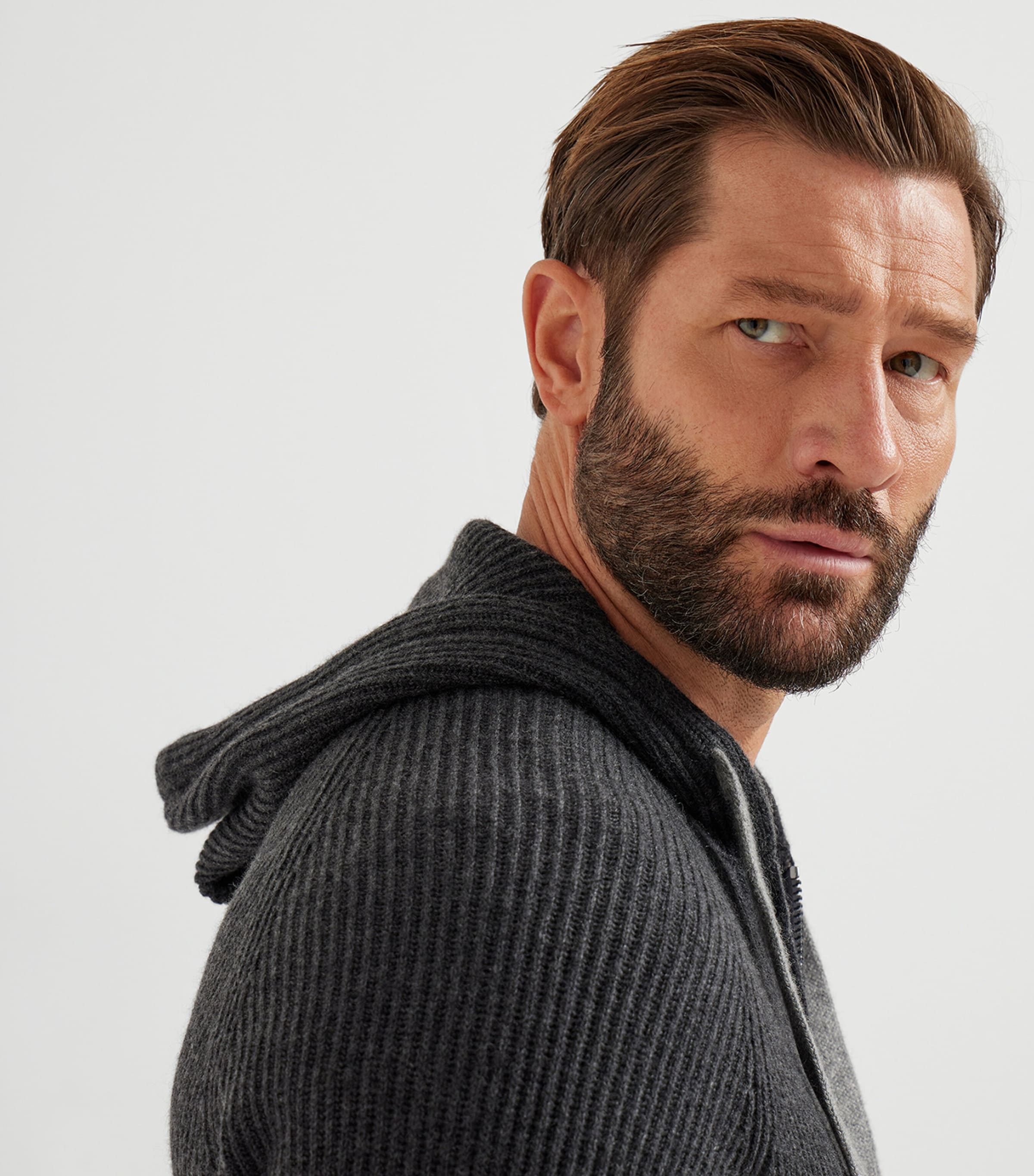 Cashmere Logo Zip-Up Hoodie CZA06 Image 6